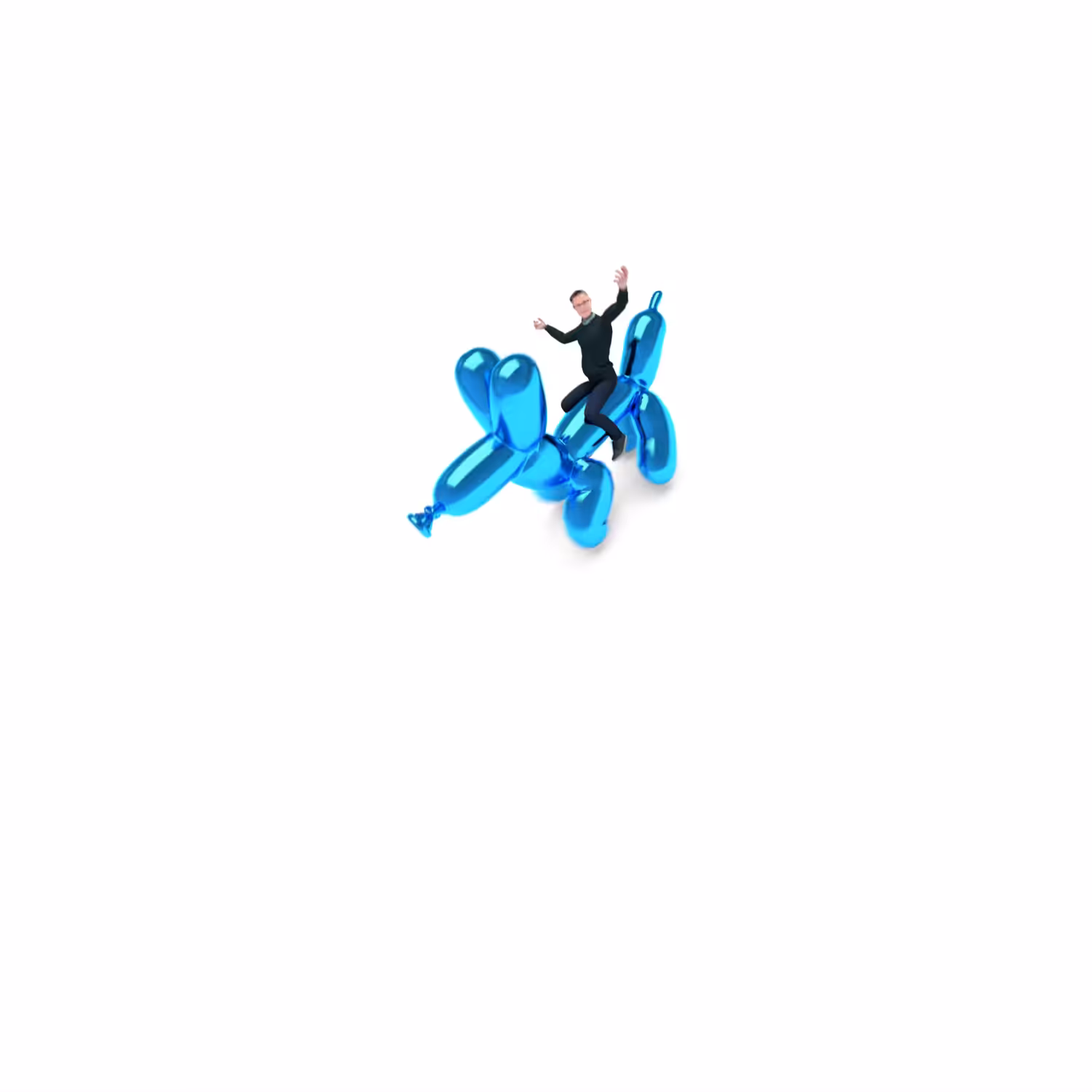 Beeple on Balloon Dog