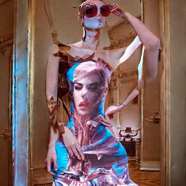 Trinity in Meat Dress