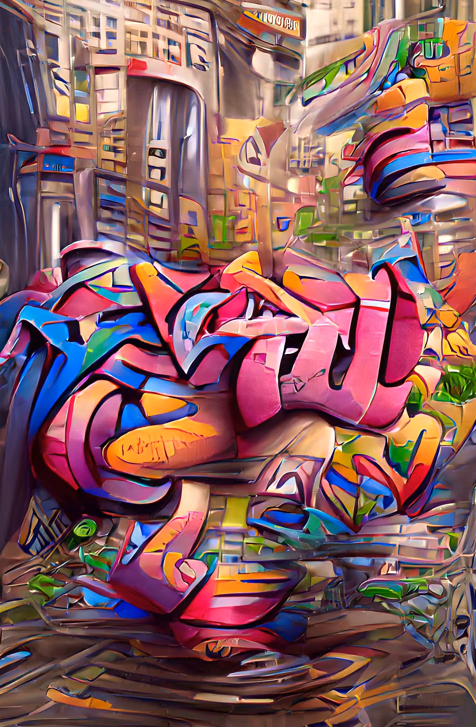 AI Graffiti - Urban Scrawl #02