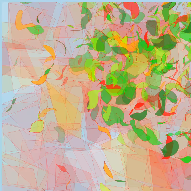Leaves and glasses #13