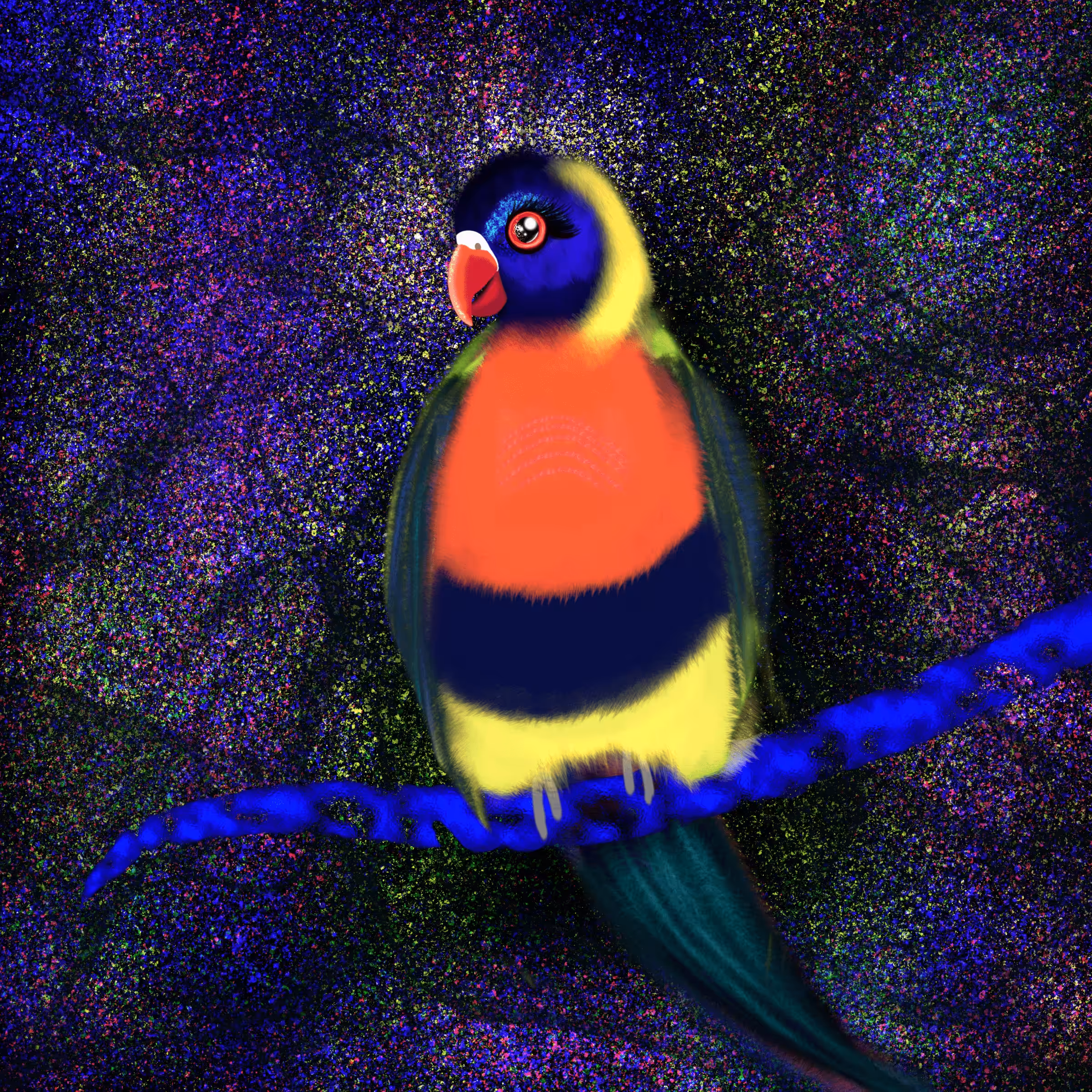 Rainbow Lorikeet Parrot