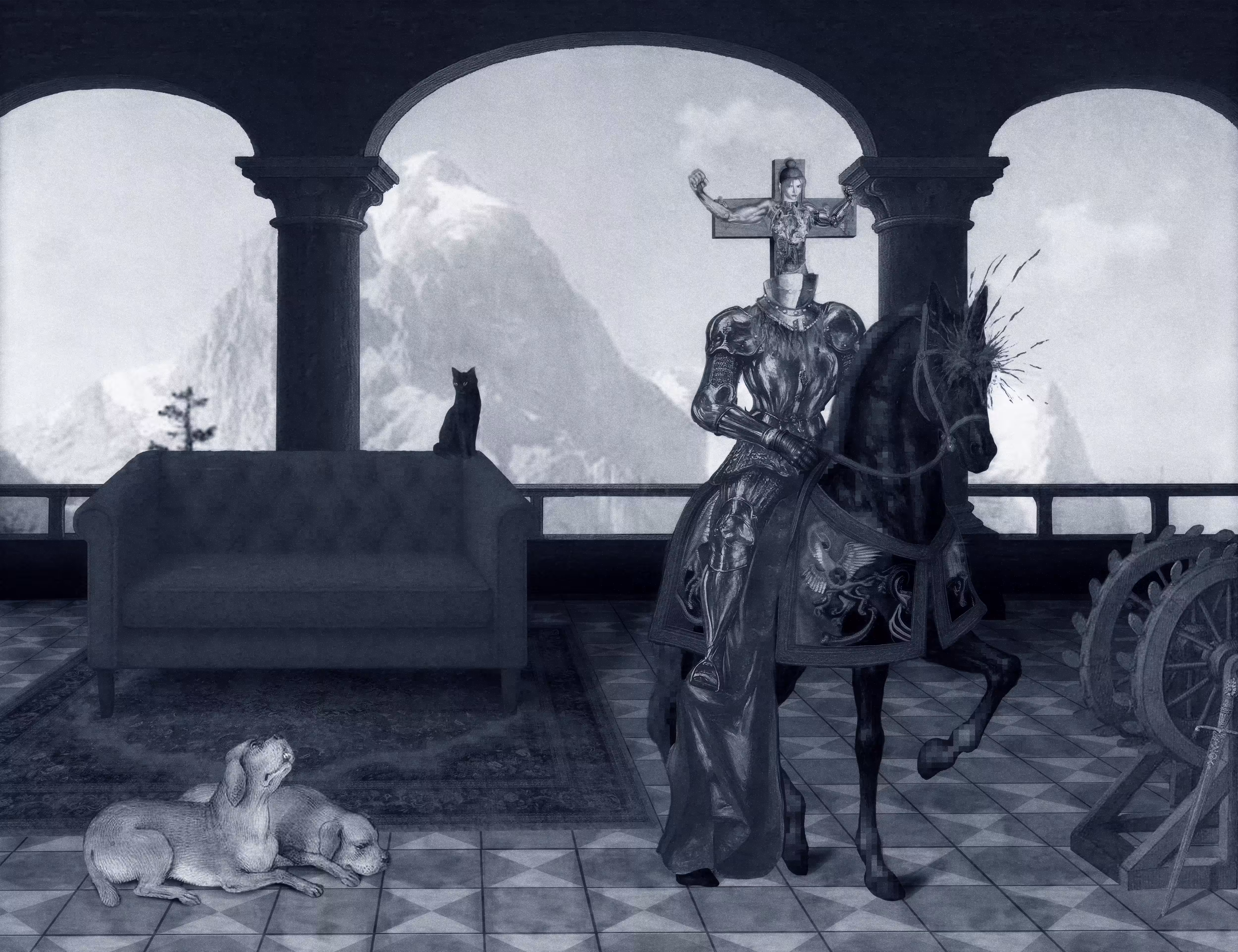 The Pilgrim’s Living Room Crucifixion; Mona Lisa Hyper-Gamble #125