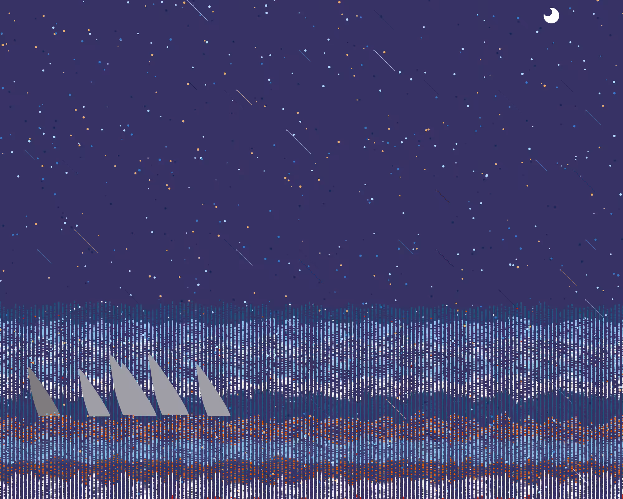 dangerous,ocean,shooting star and night #20