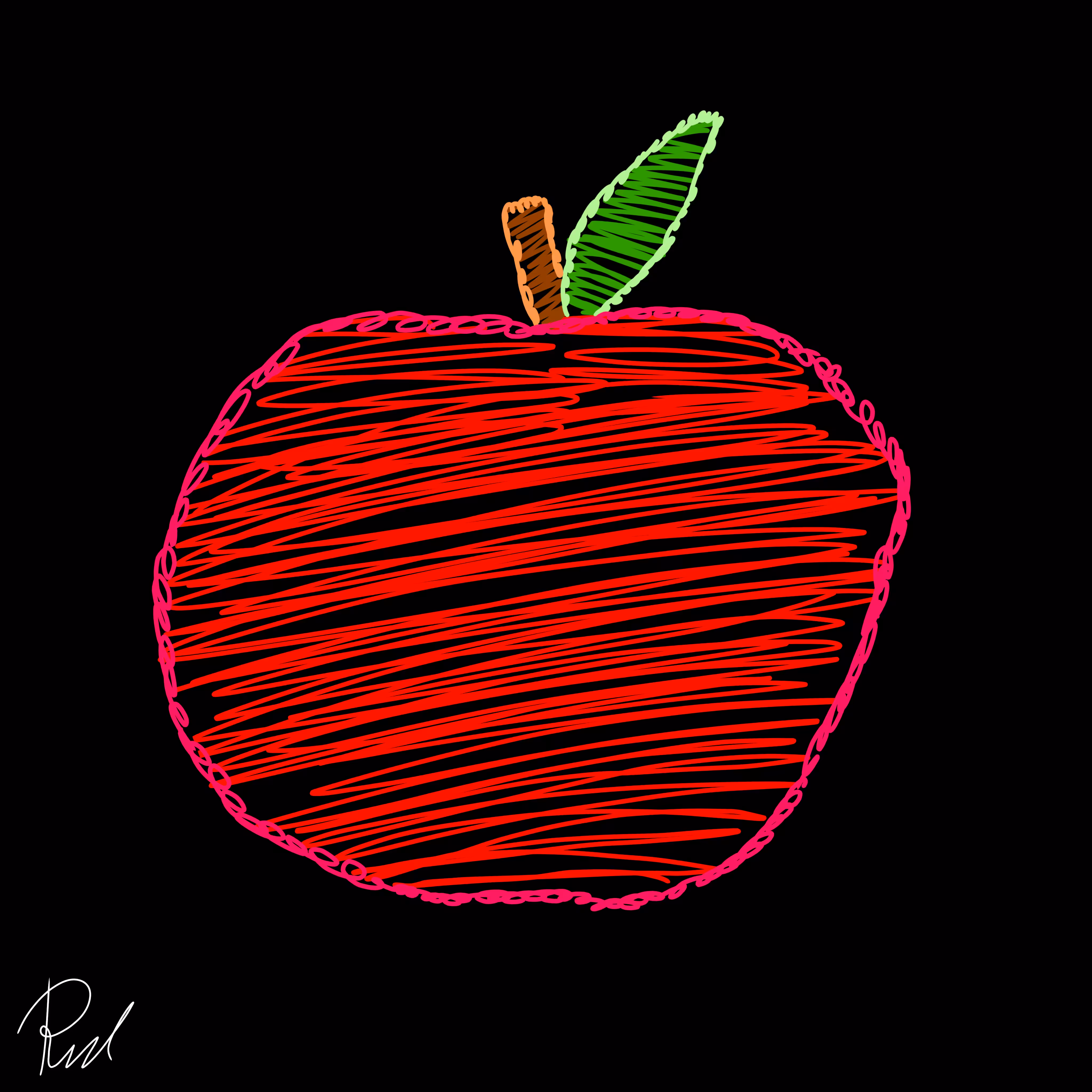 Light Between Shadows: Neon Apple