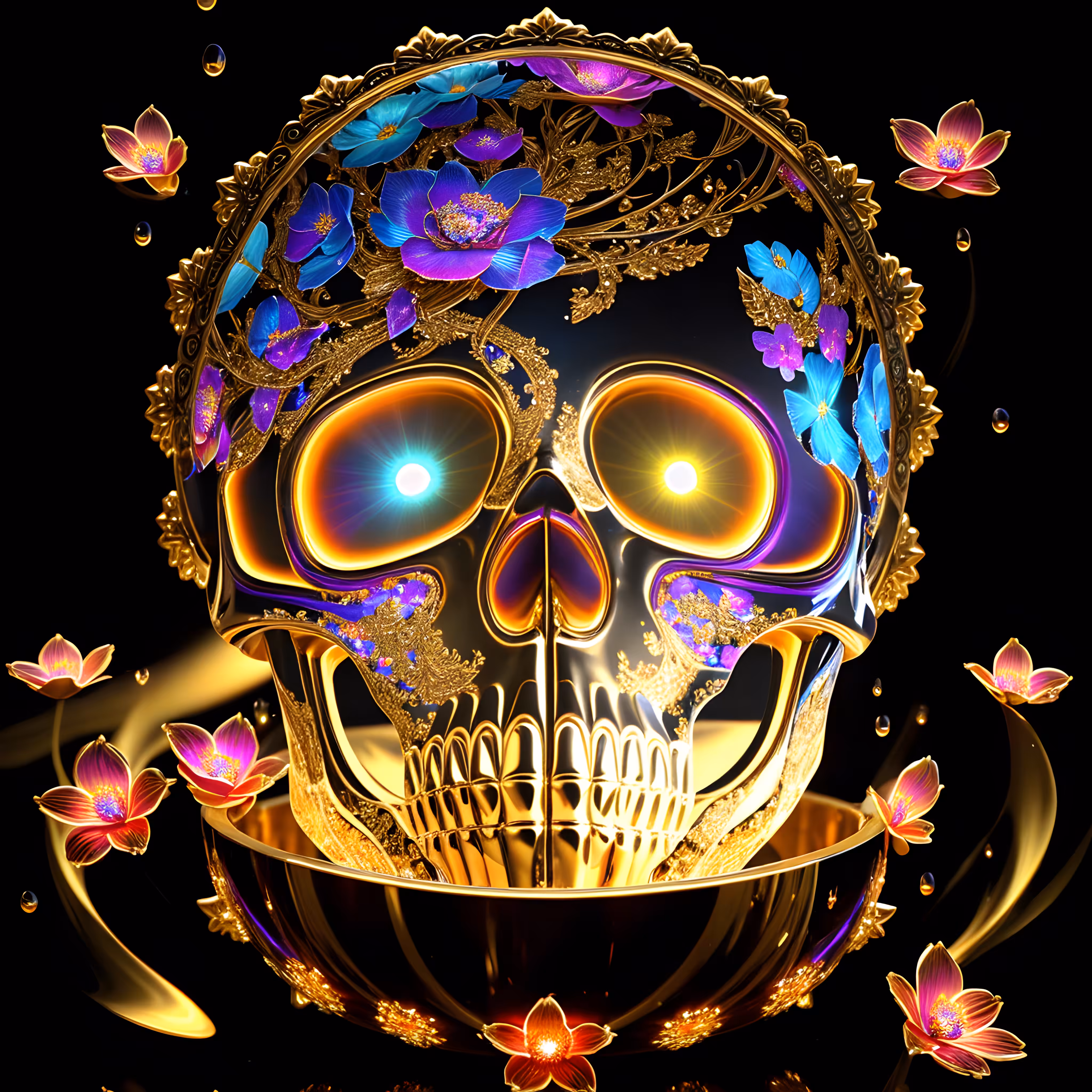 "Skull Symphony #29" 🕯️🌹💎