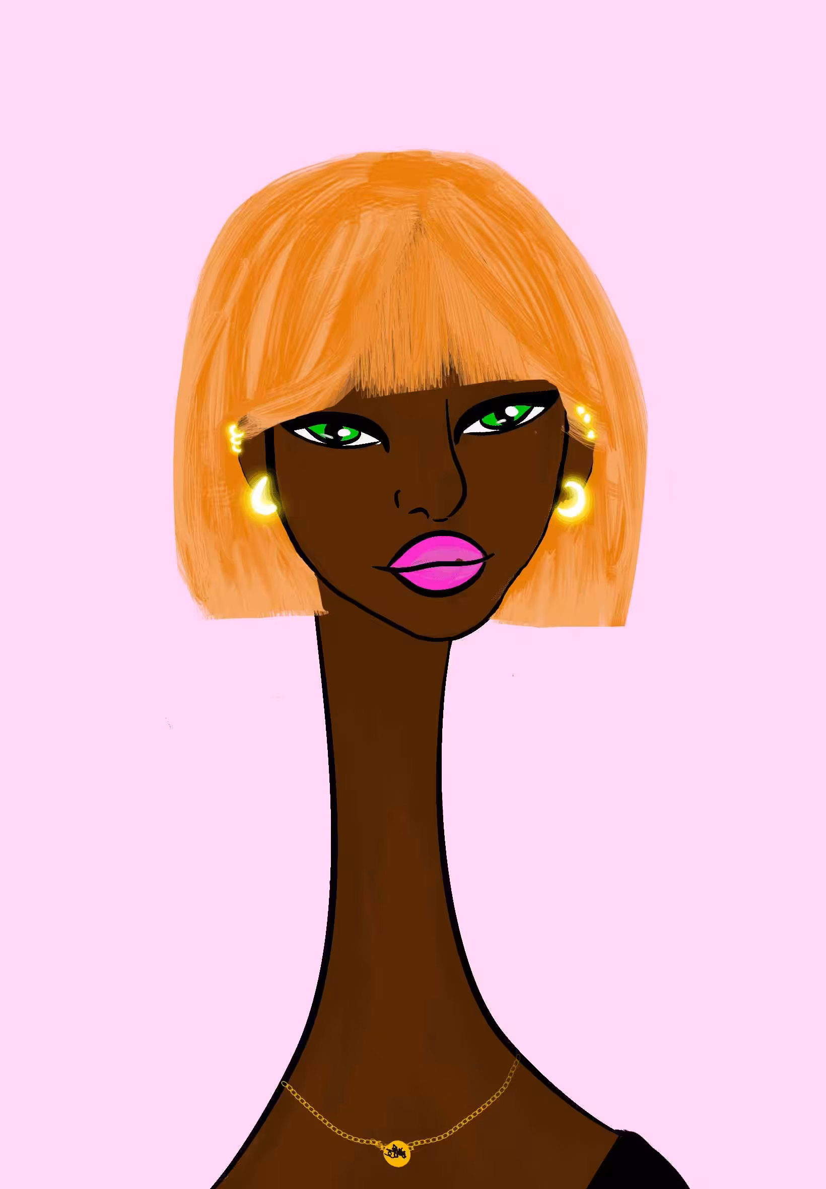 Long Neckie Lady #914