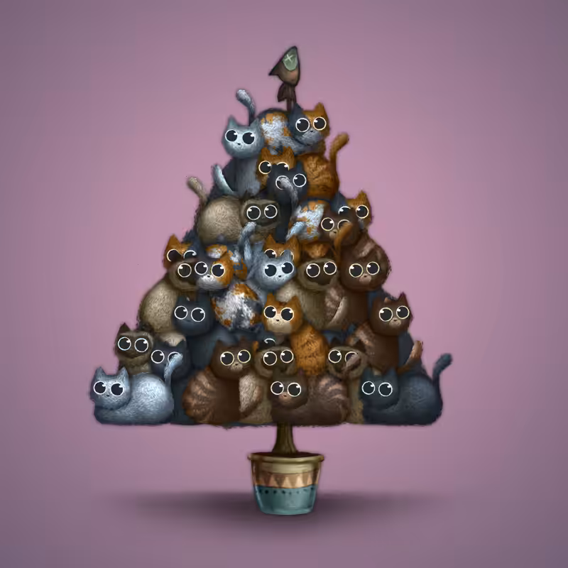 Fluffy Christmas Tree #35