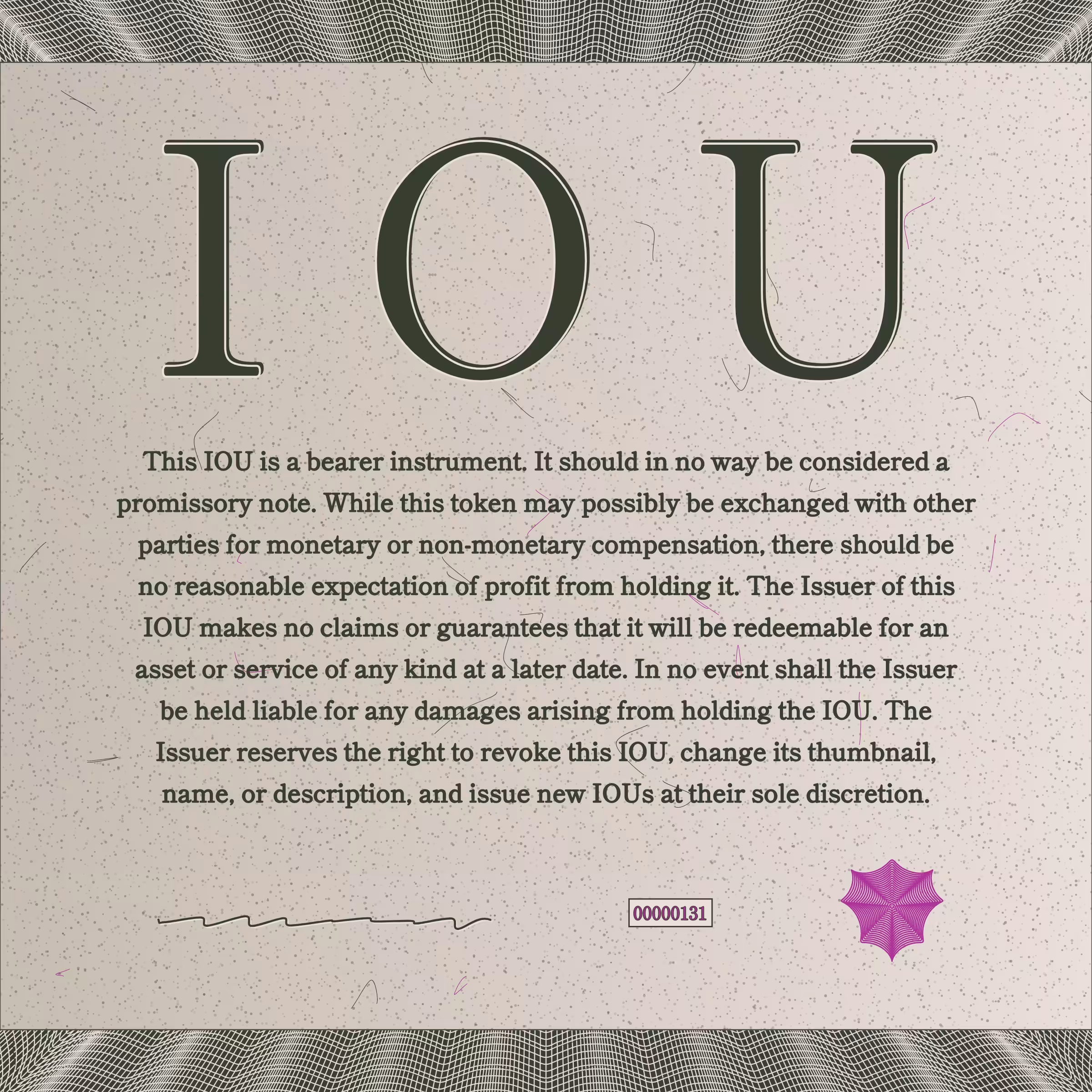 IOU #131