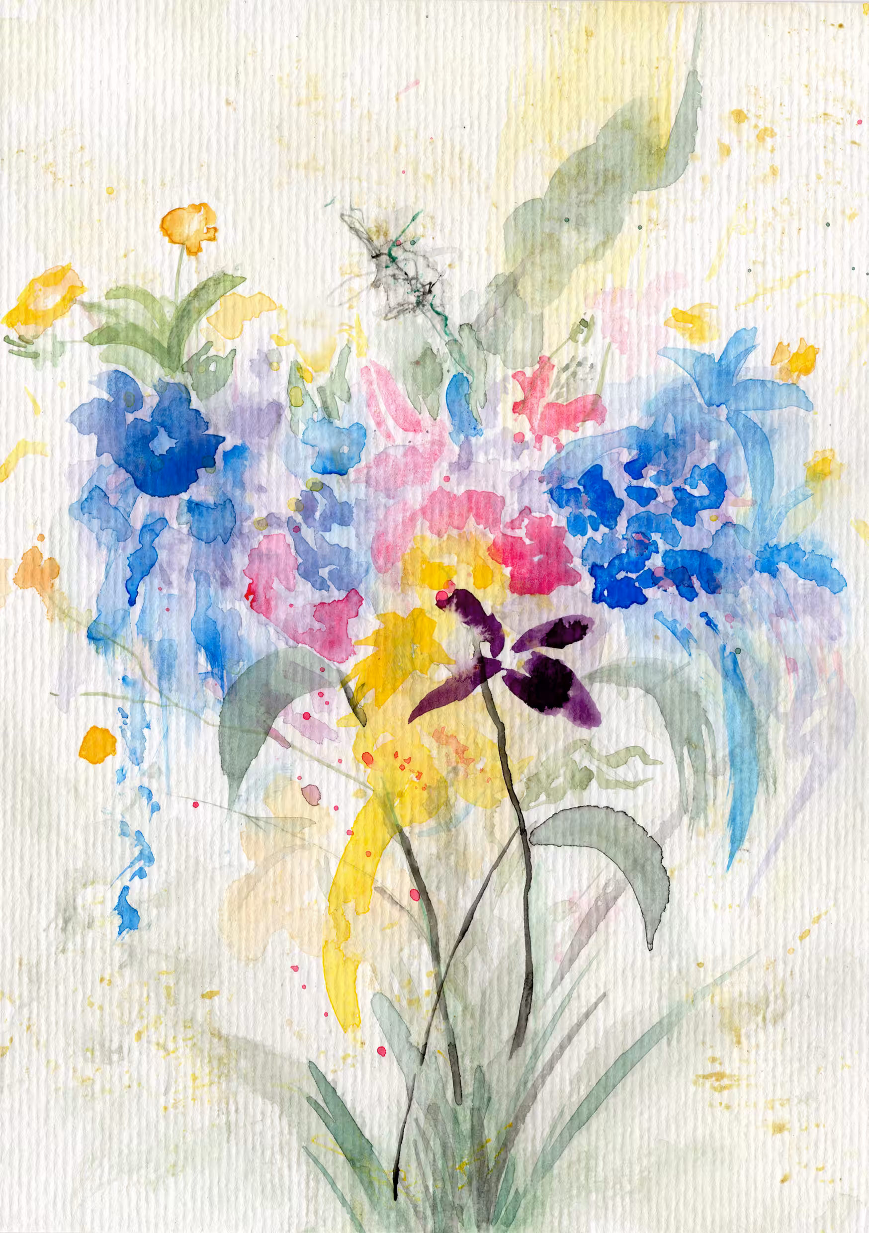 melted flowers