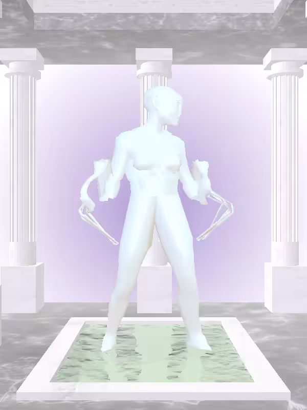 HeavenComputer: The Shooter Light Blue Woman #6176