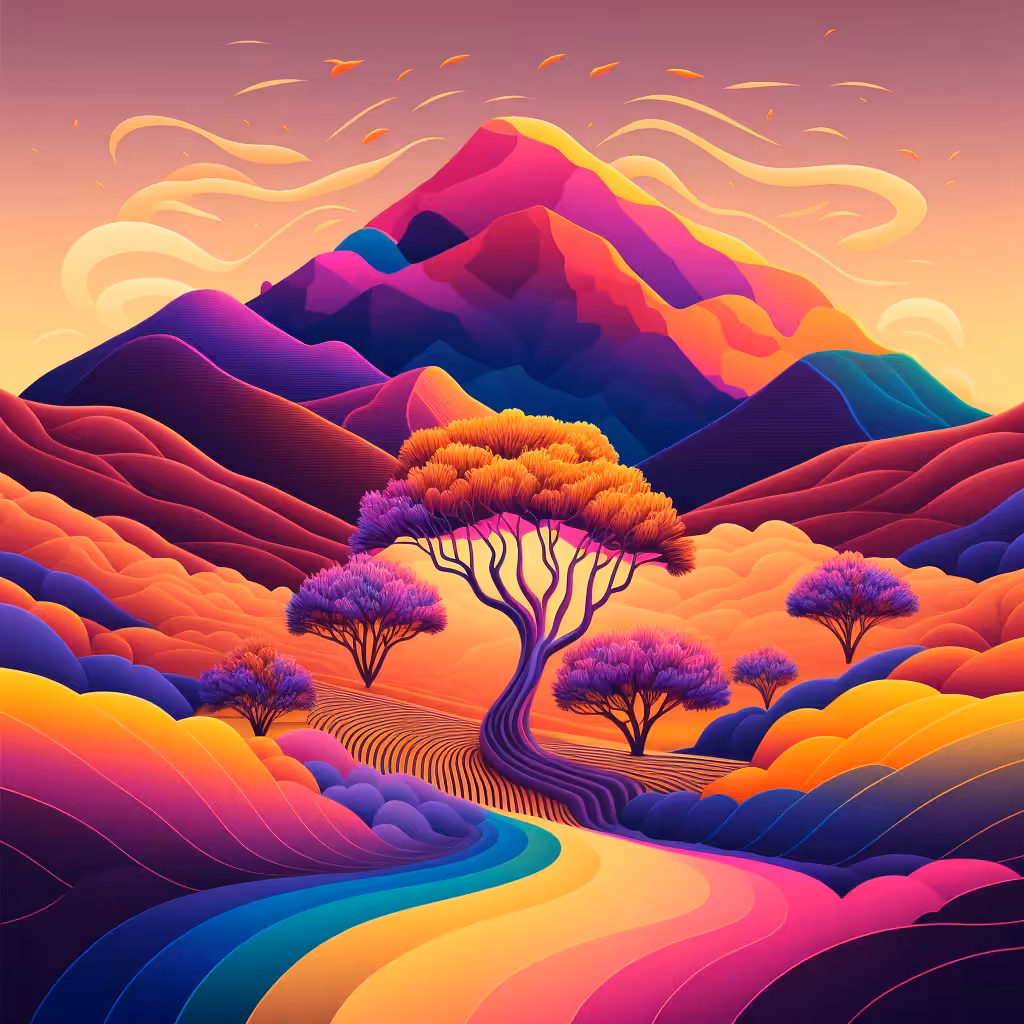 Psychedelic Landscape #17