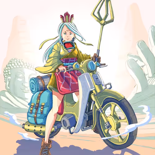 JOURNEY TO THE WEST IN THE POST APOCALYPSE WORLD: XUANZANG AND HER HONDA SUPER CUB