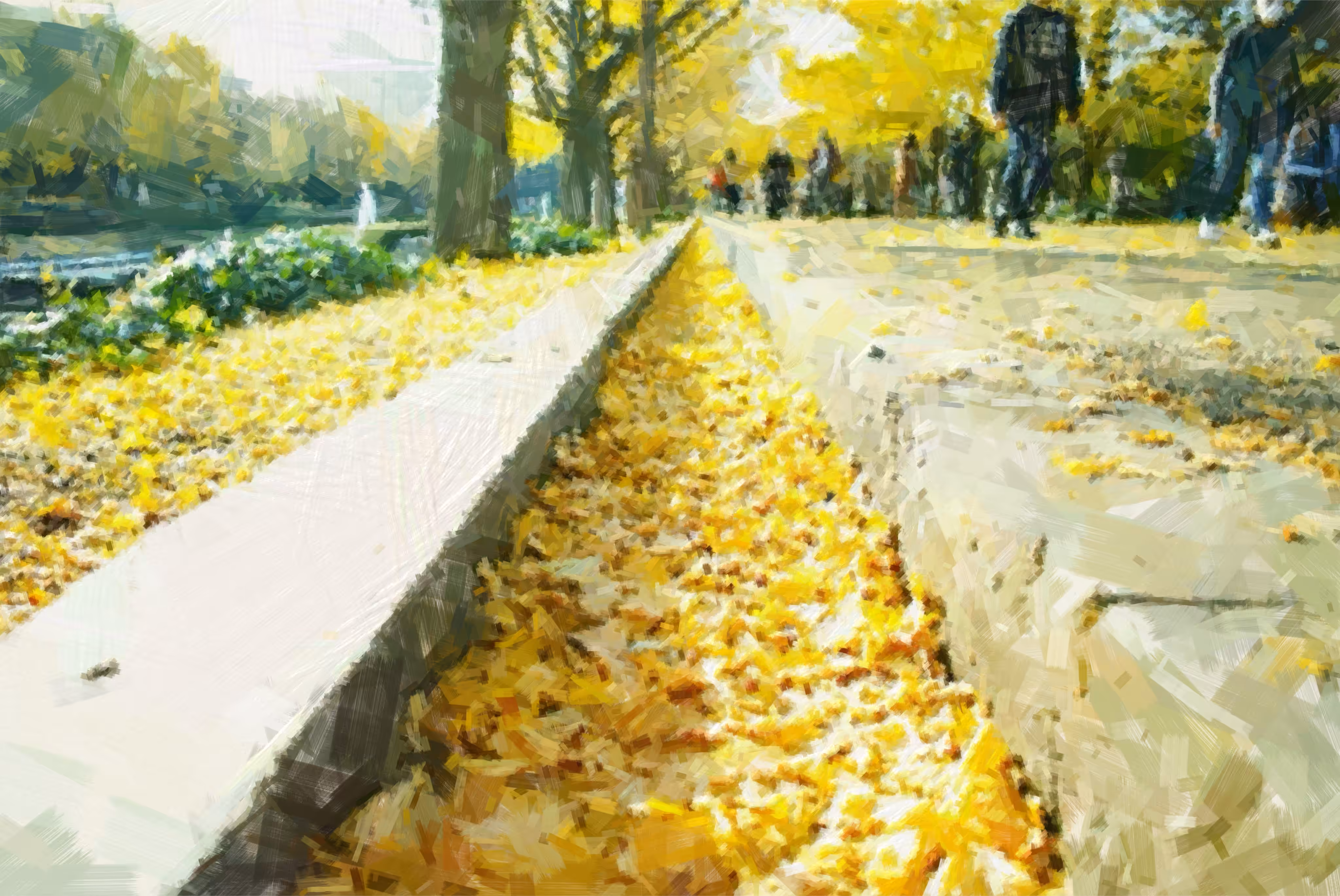 Autumn leaves hunting
