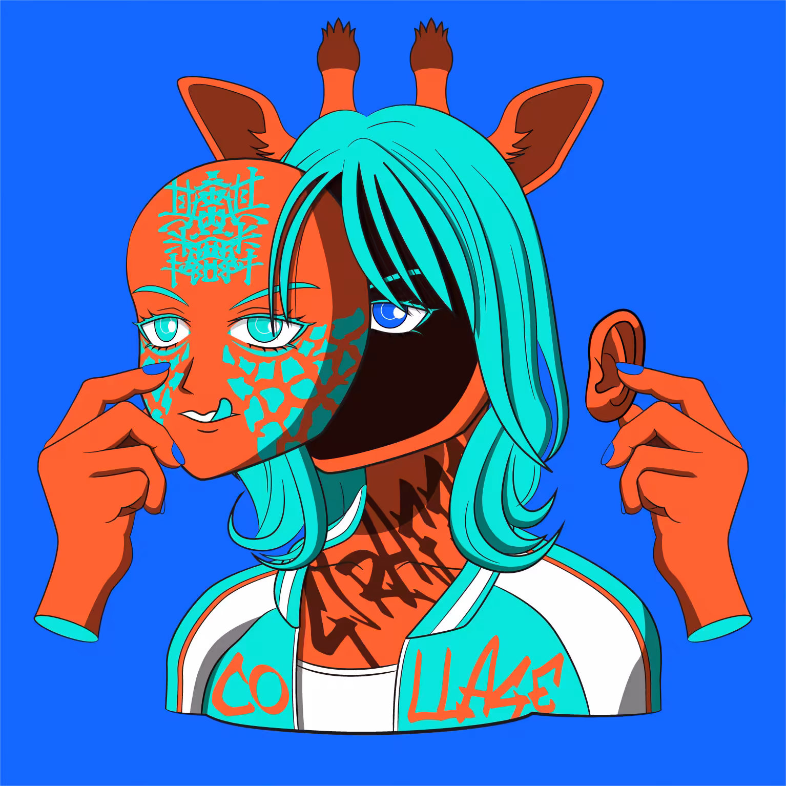 Masked Animal Collage #007