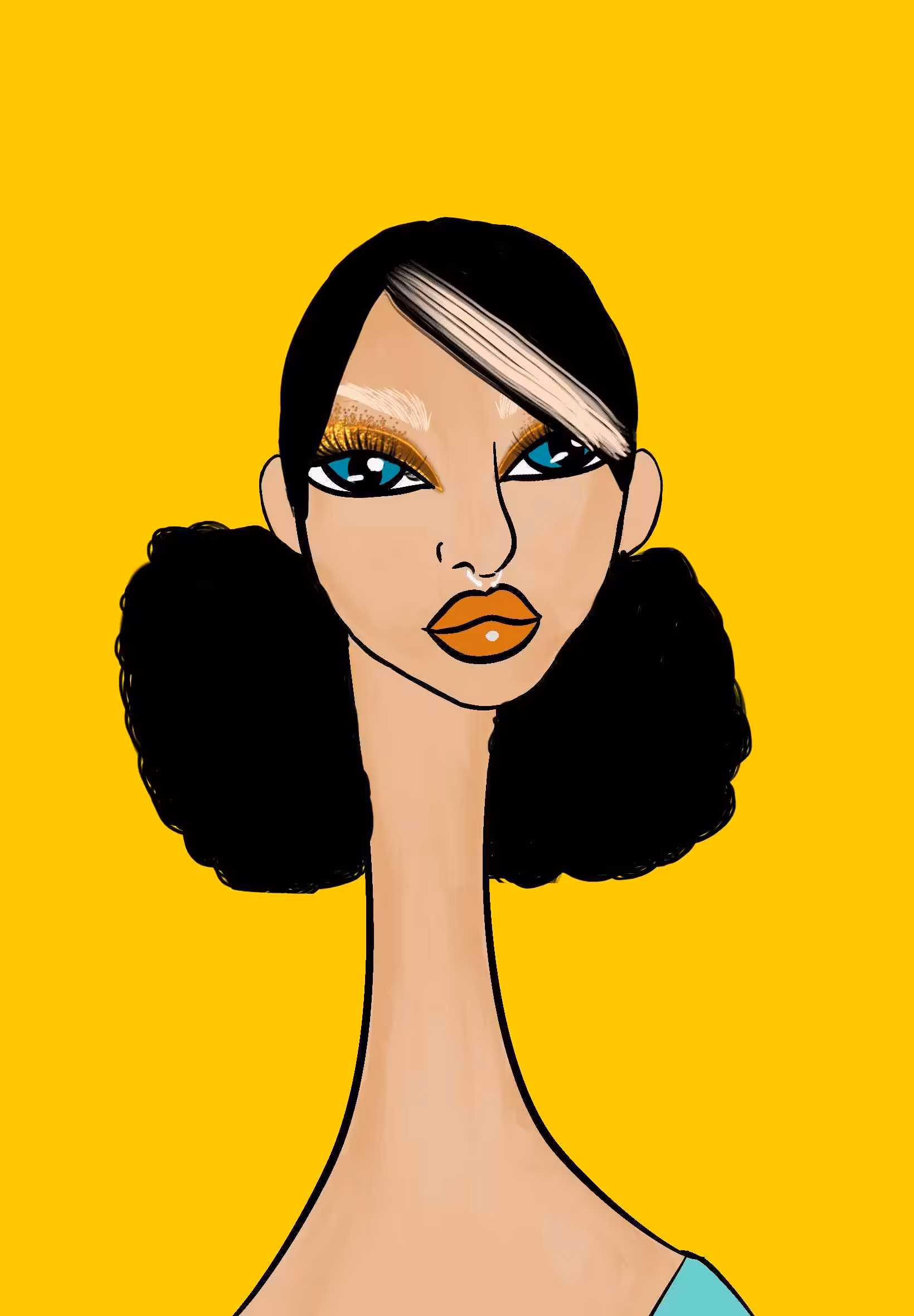 Long Neckie Lady #2598