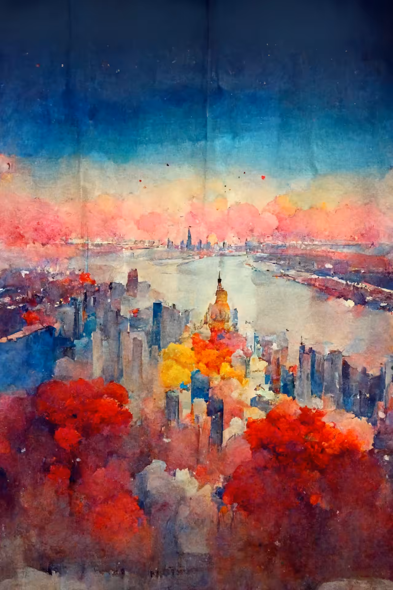 Watercolor City
