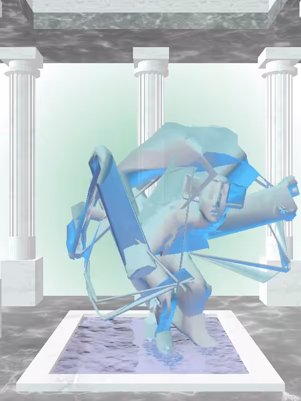 HeavenComputer: The Fading Sneaky Radioactive Aqua Woman #3964