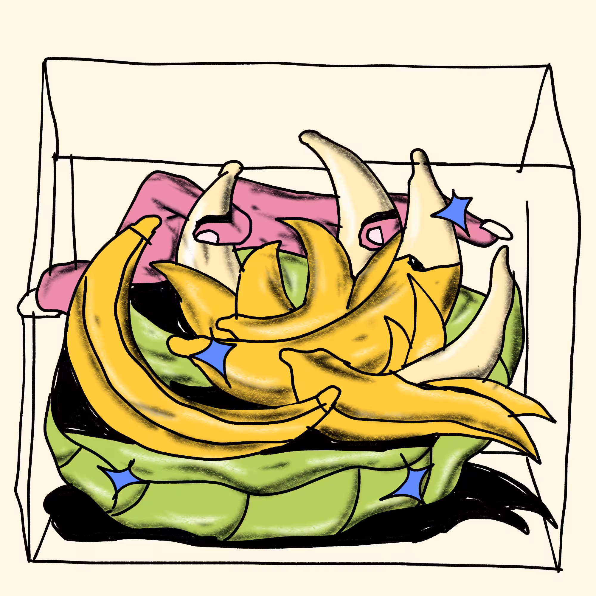 banana on the guest table