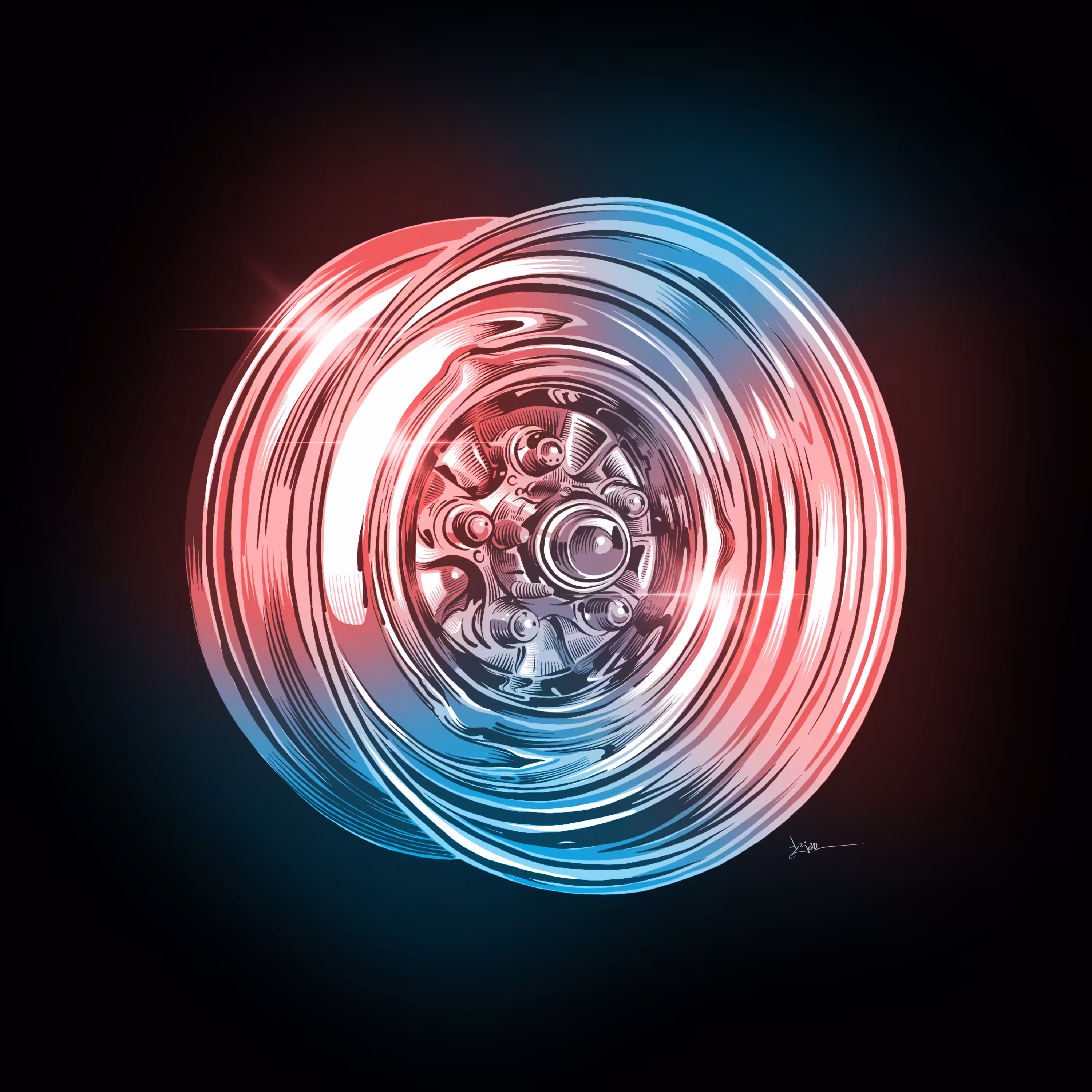 Chrome Steel Wheel