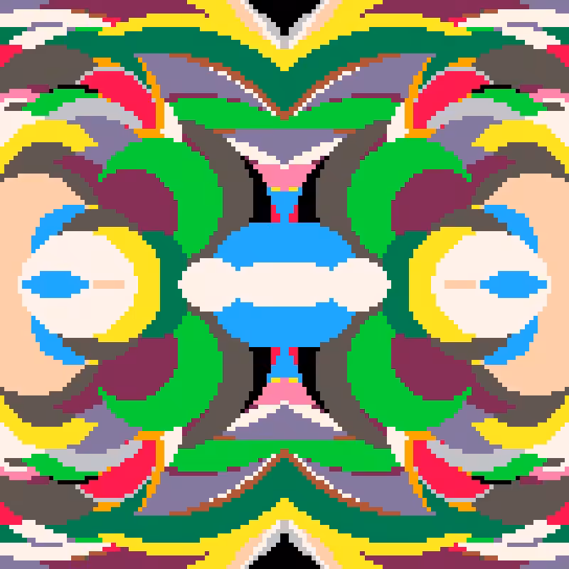 Rapid Psychedelic Inkblot Test Generator #14