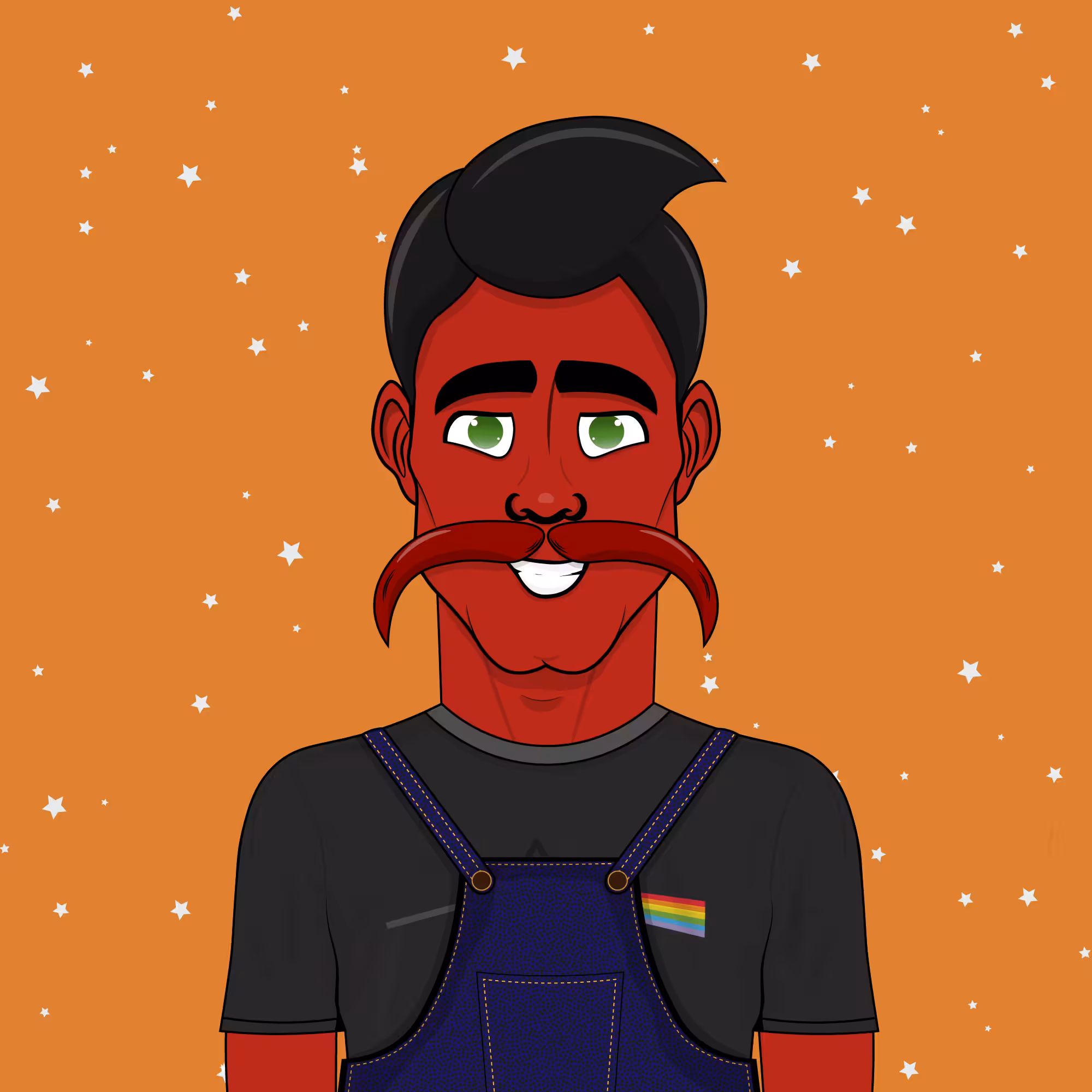 Mustachioed #9
