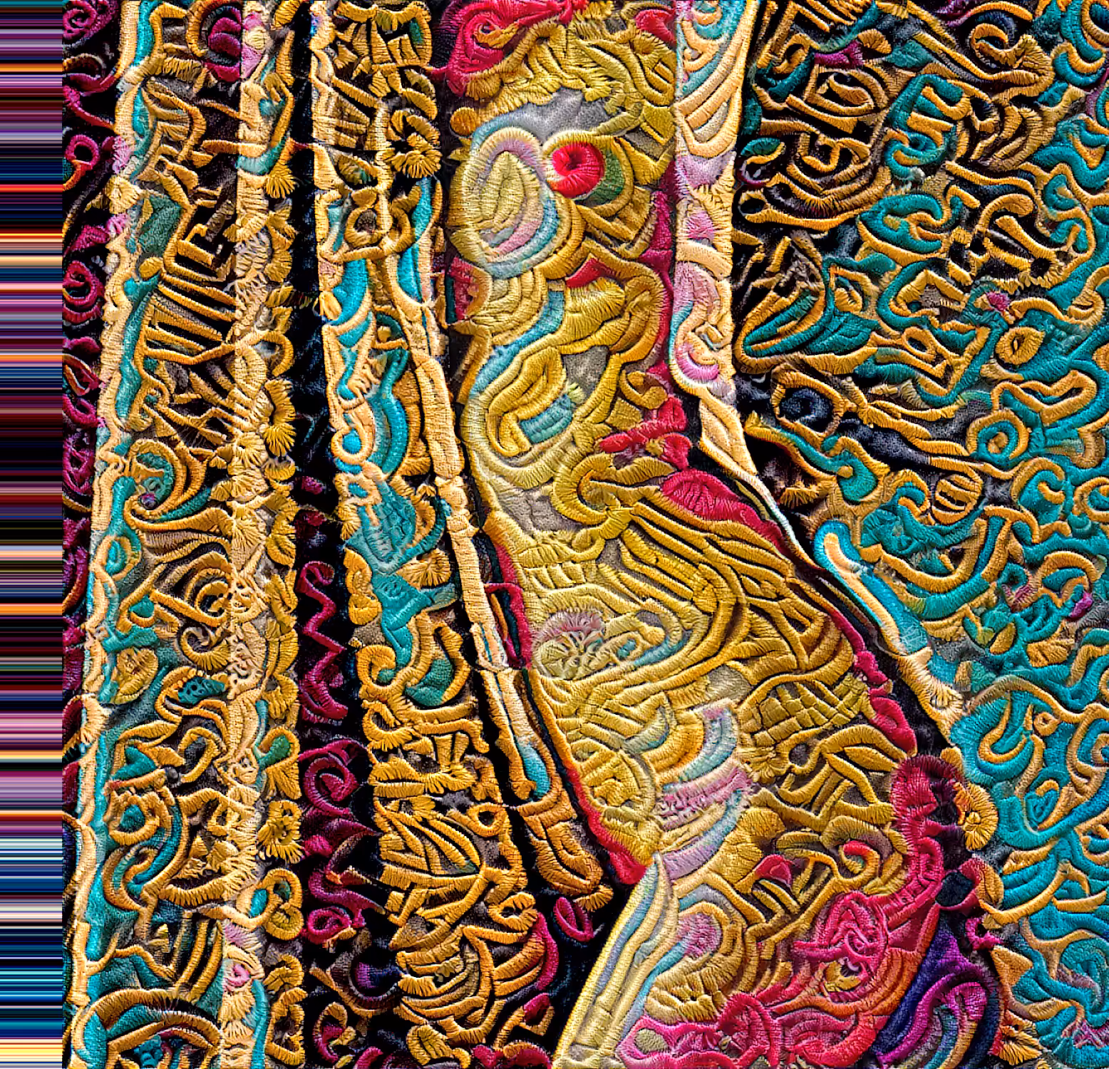 the curtain