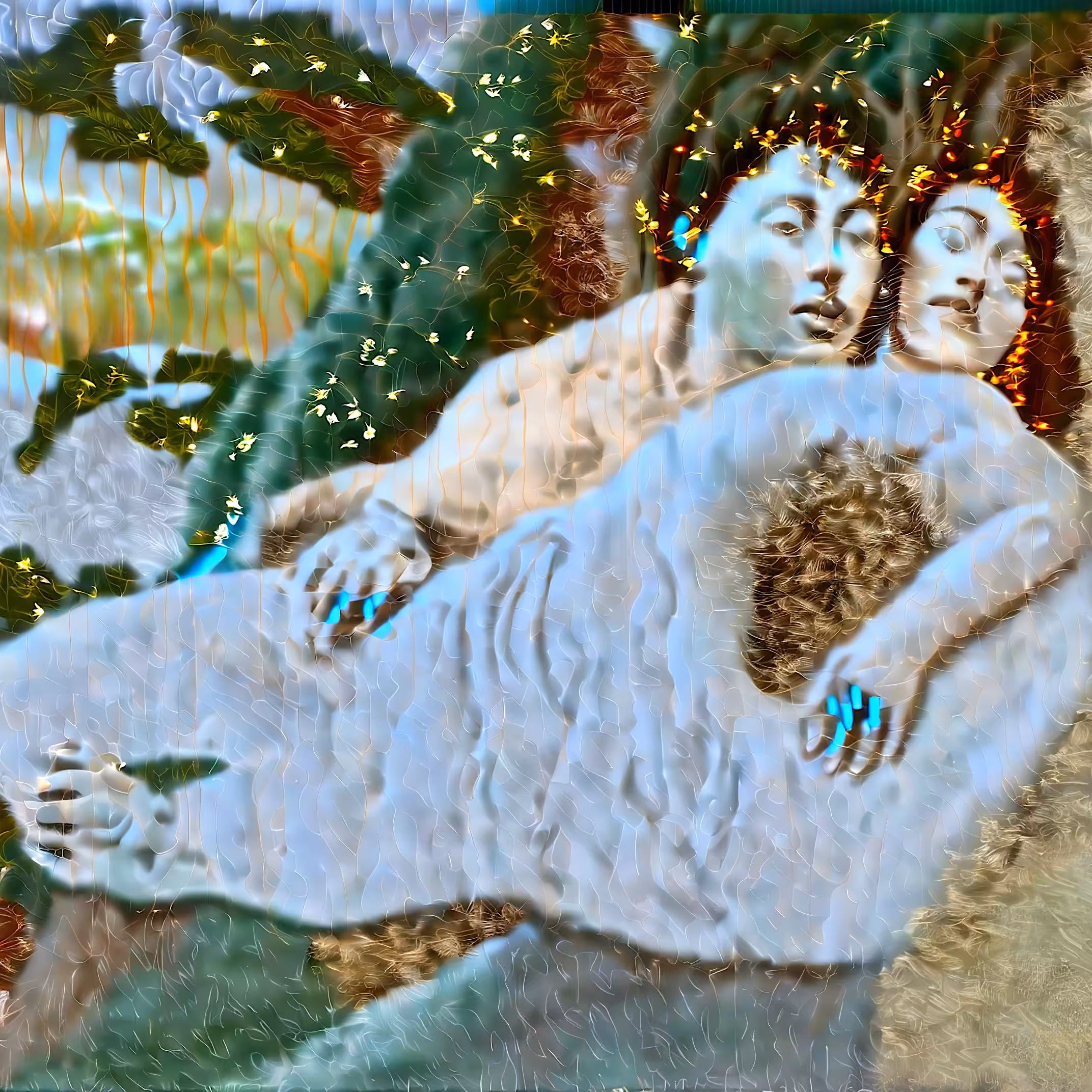 Lovers on a Hill