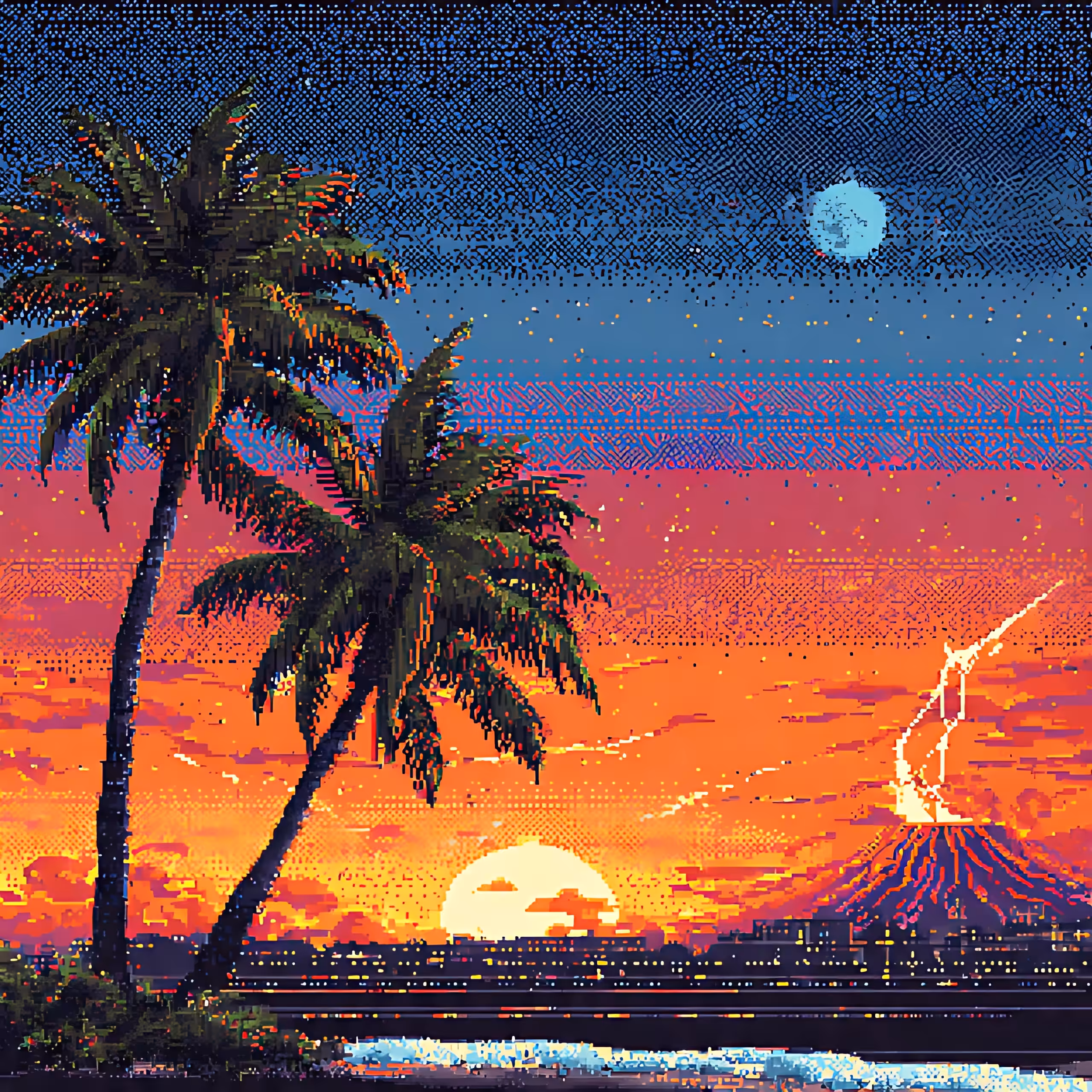 Palm Dusk Eruption 