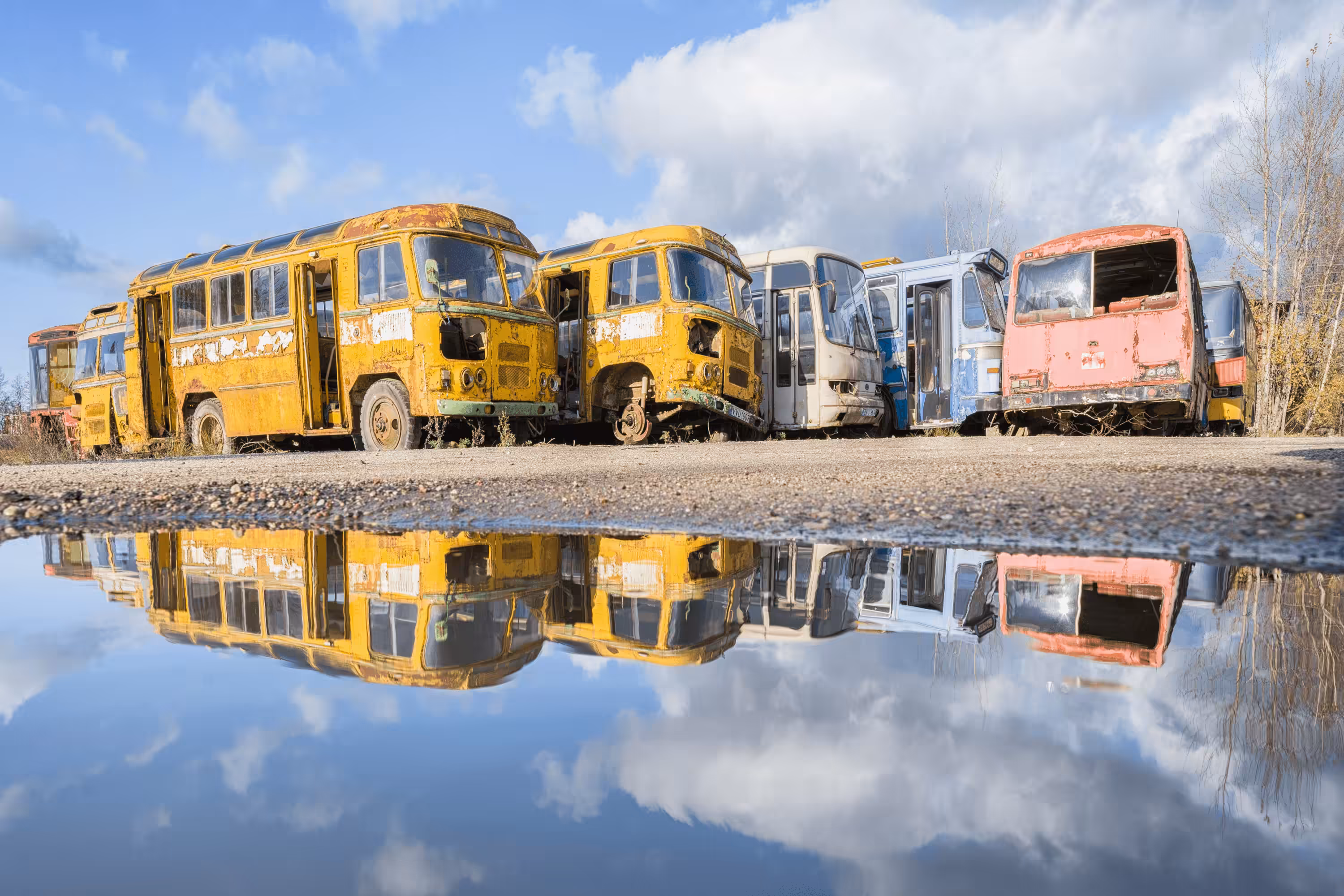 Lithuania - Abandoned Bus Graveyard