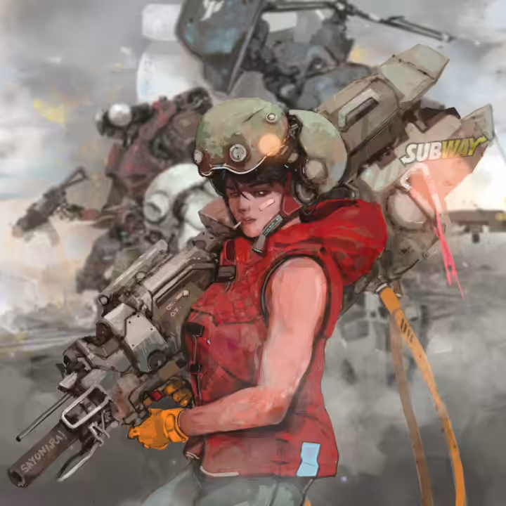 M56 Anti-Mech Girl ( Animated ver.)