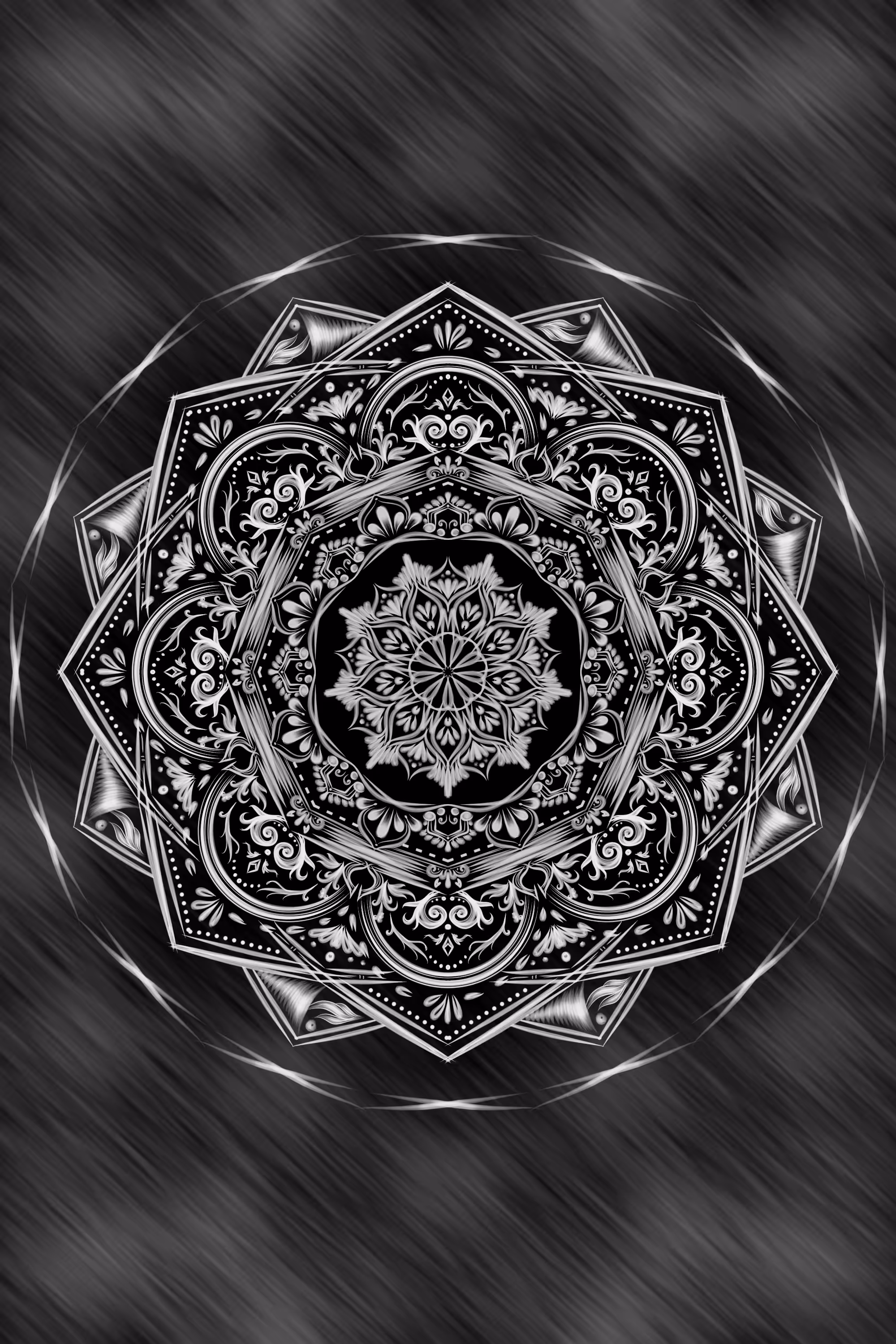 BLACK&WHITE MANDALA