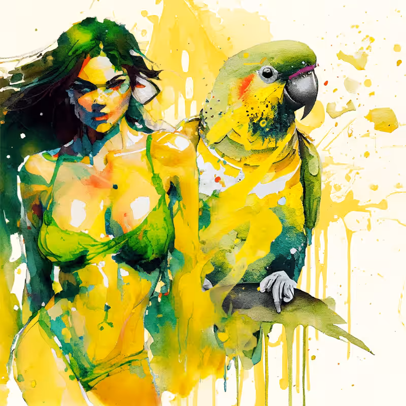 Artemis and Parrot #1