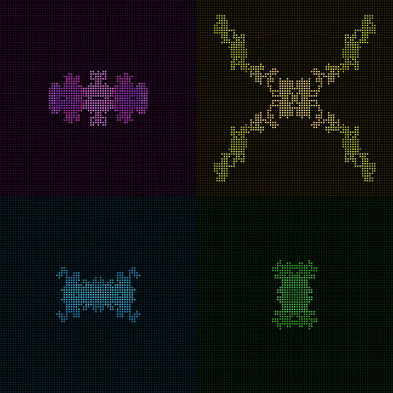 Dither Creatures 2x2 #17