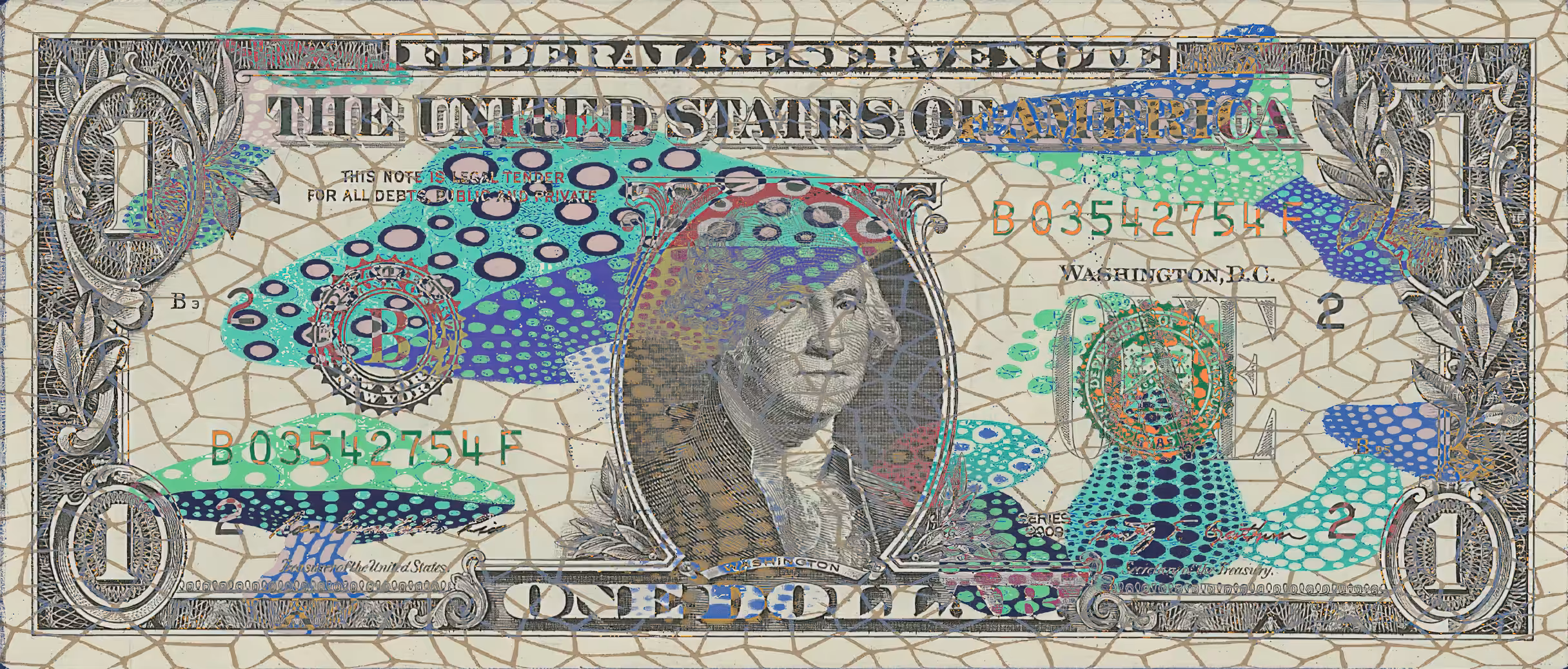 A Kusama Dollar Bill #1/25