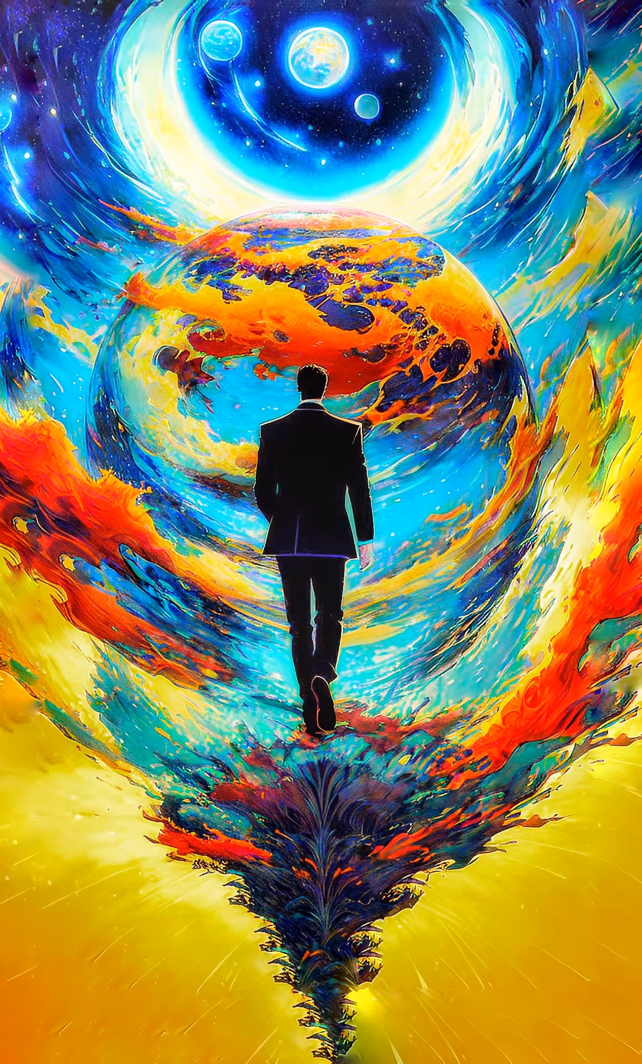 movement to colourful universe