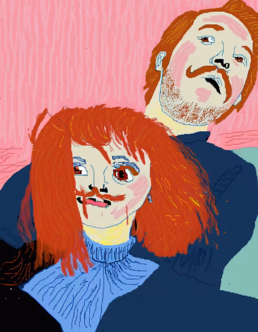 Norman Stubbins and Grace Griffin, dry ice skaters