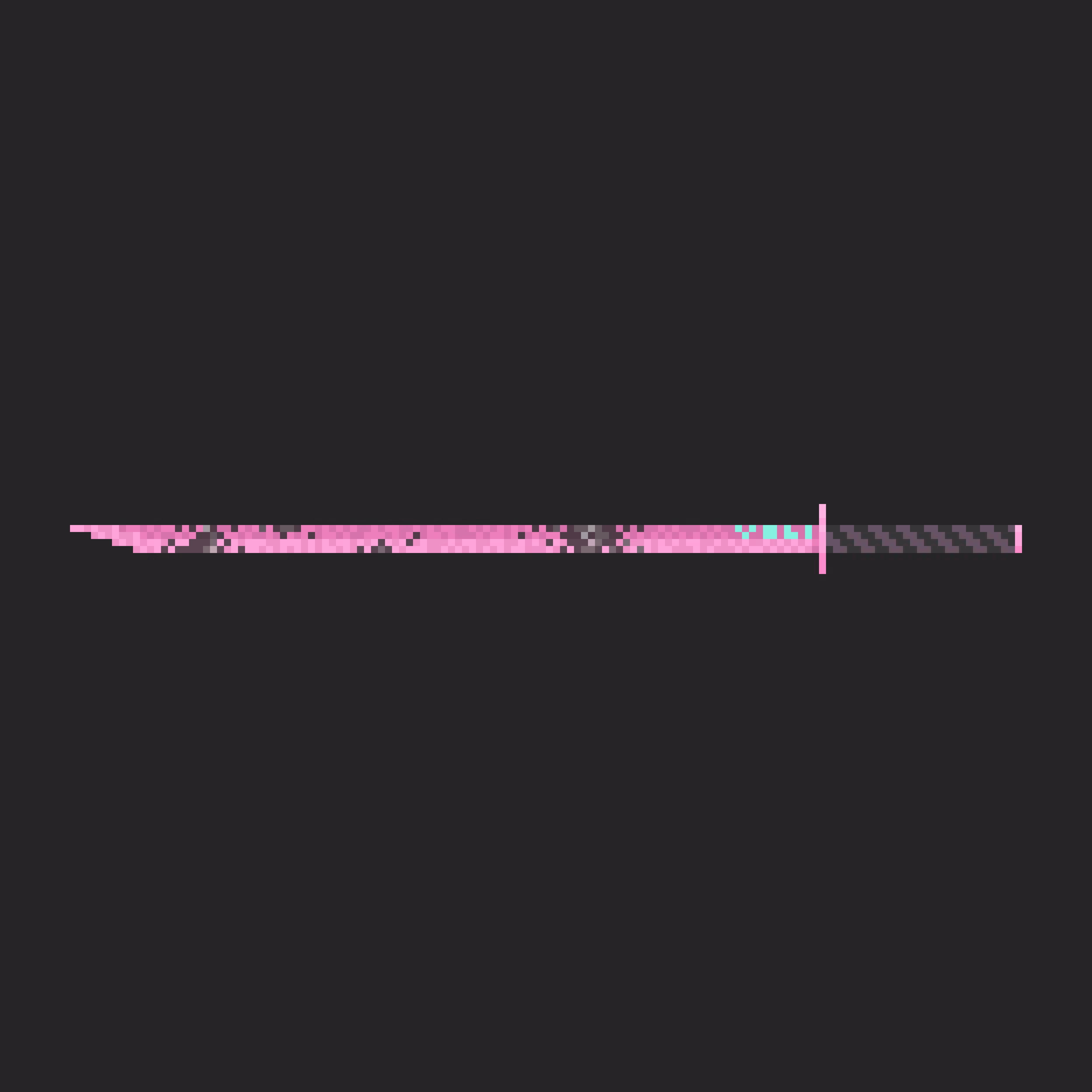 KIRU RHODONITE KATANA #7