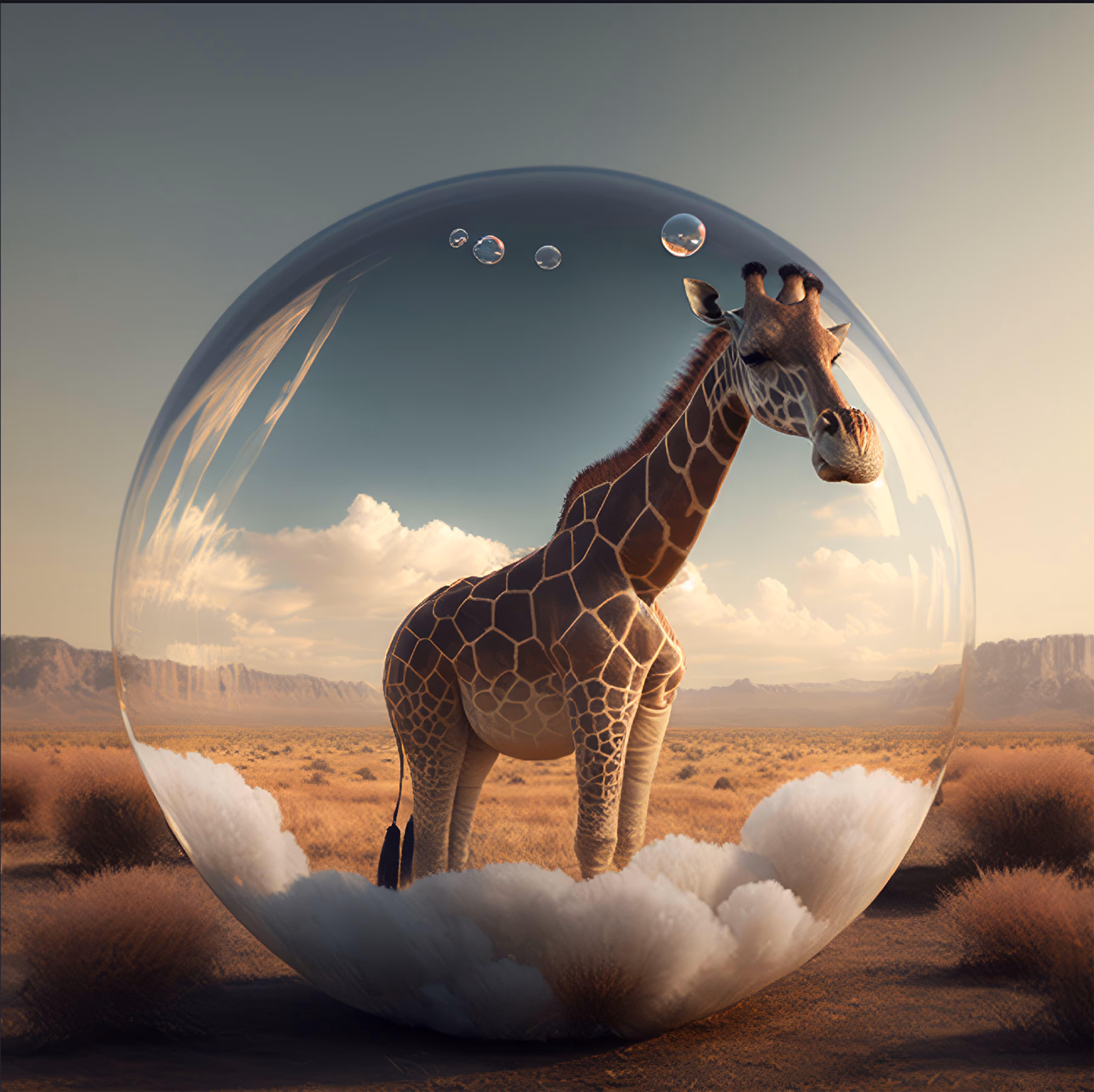 Surreal Safari: An Oasis in a Bubble
