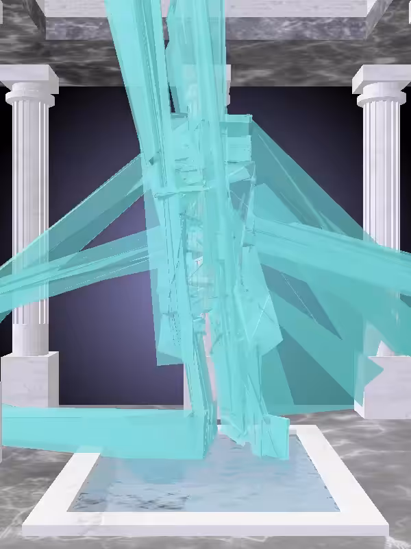HeavenComputer: The Fading Fragmented Loser Minty Green Woman #1279