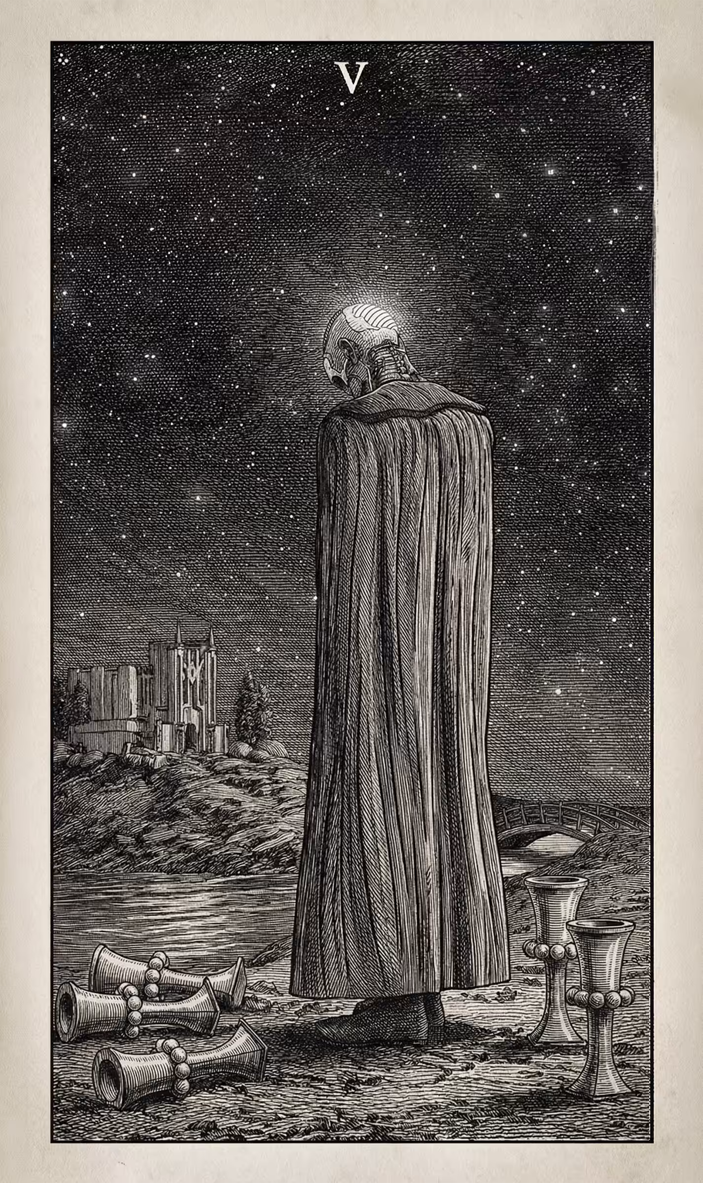 5 of Cups — Litho