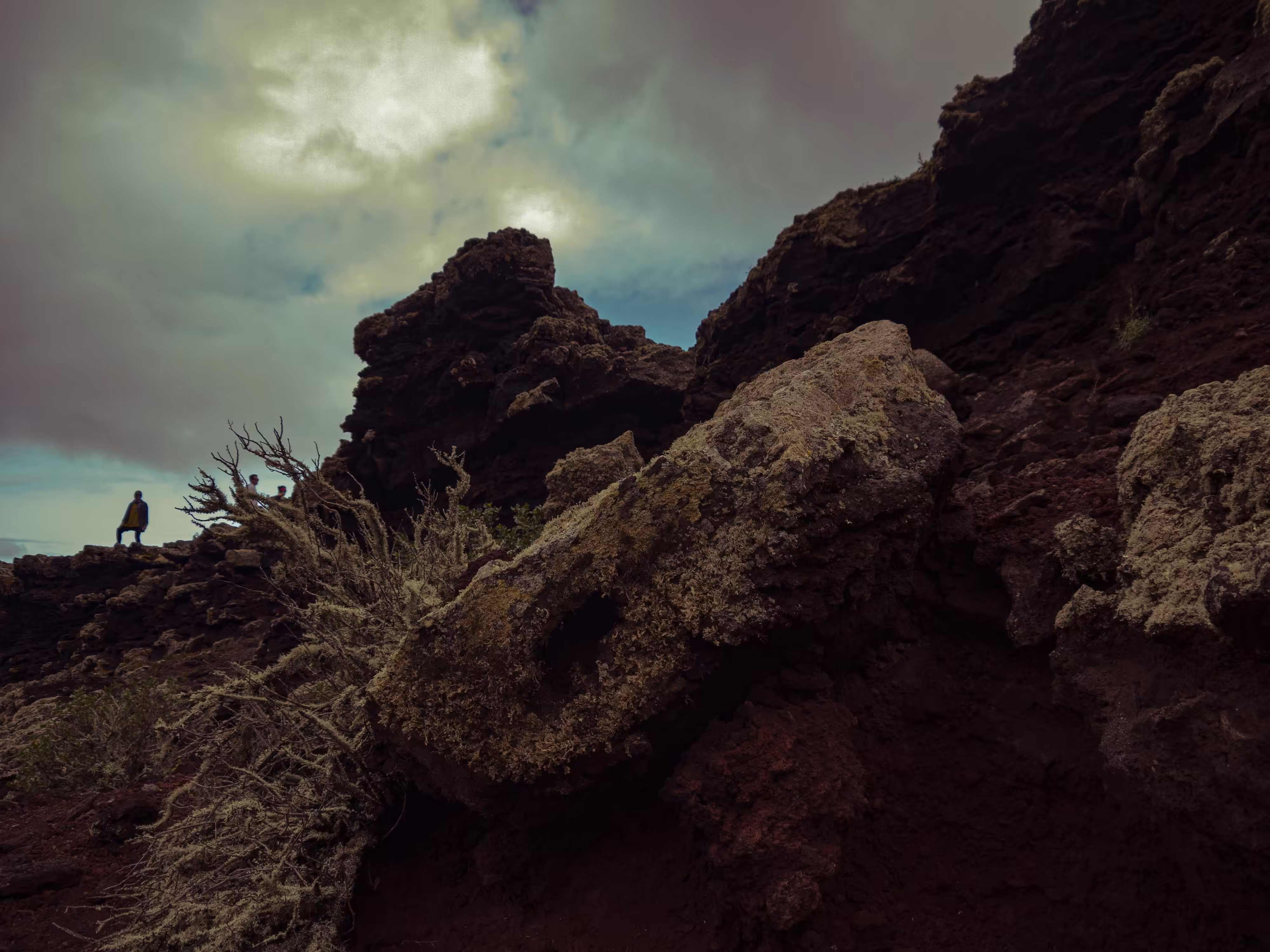 INSIDE THE CRATER