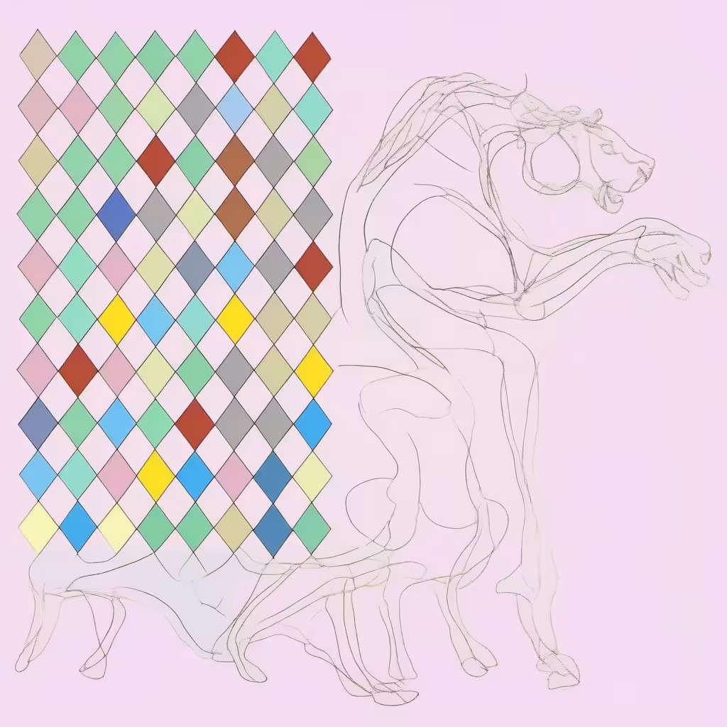 Standing Horse | Pink