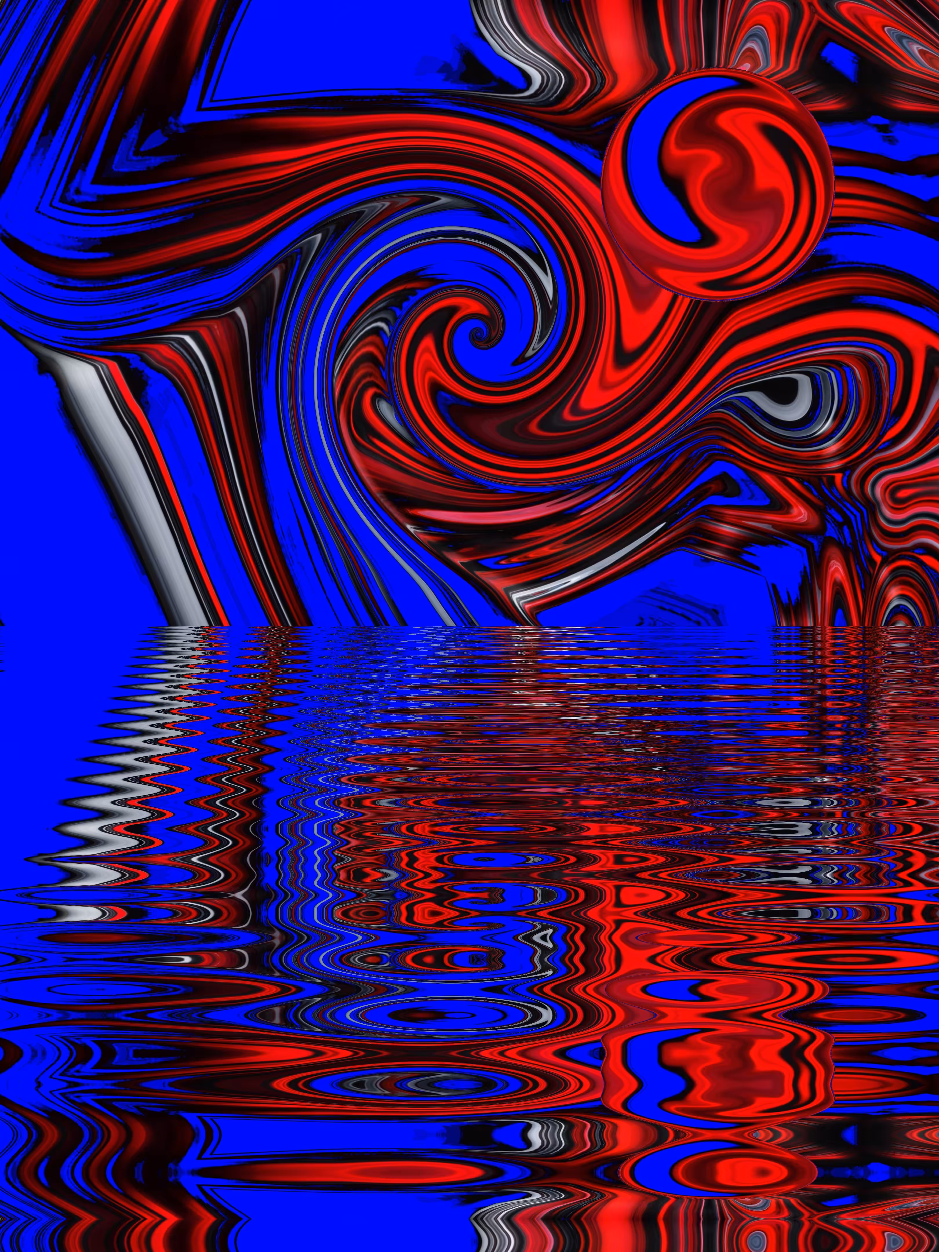 Trippy Blue Wave 