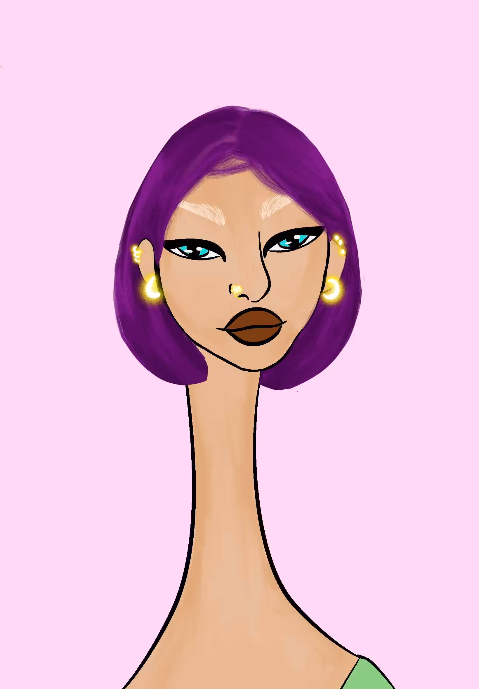 Long Neckie Lady #649