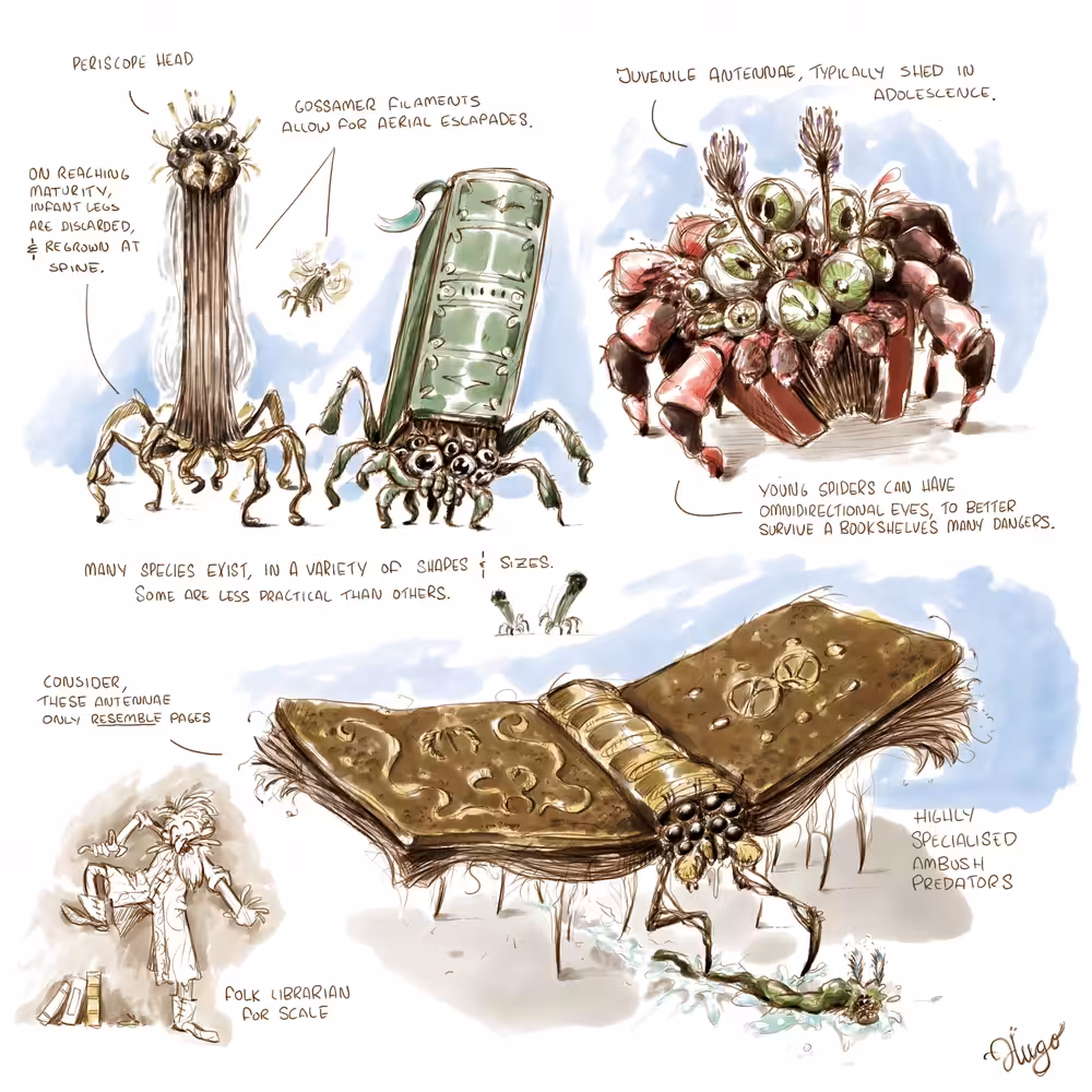 A little on book spiders