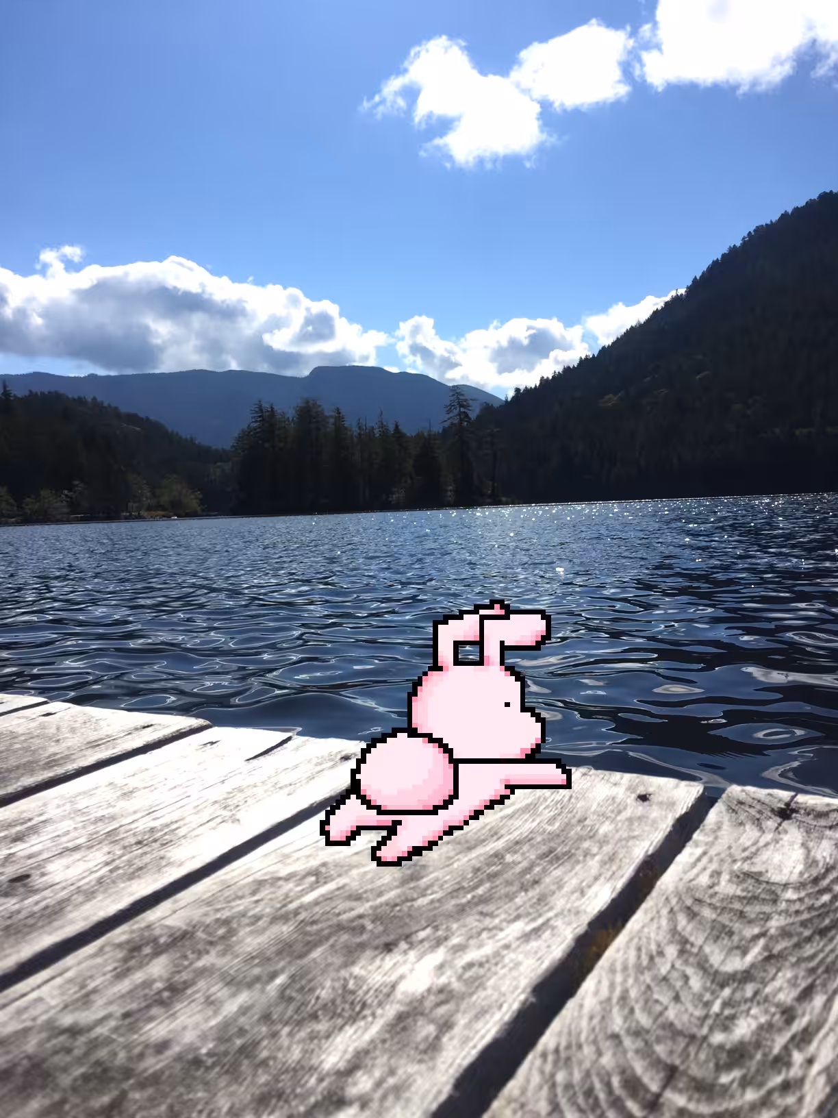 Lying Down on the Dock