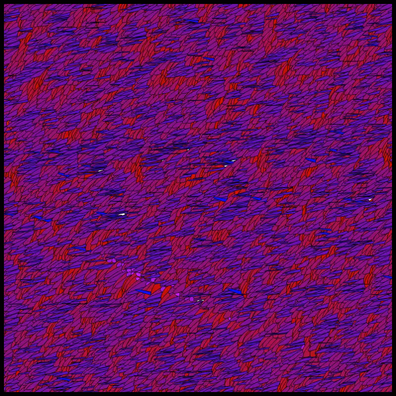 Flow Field Circles Triangle #70