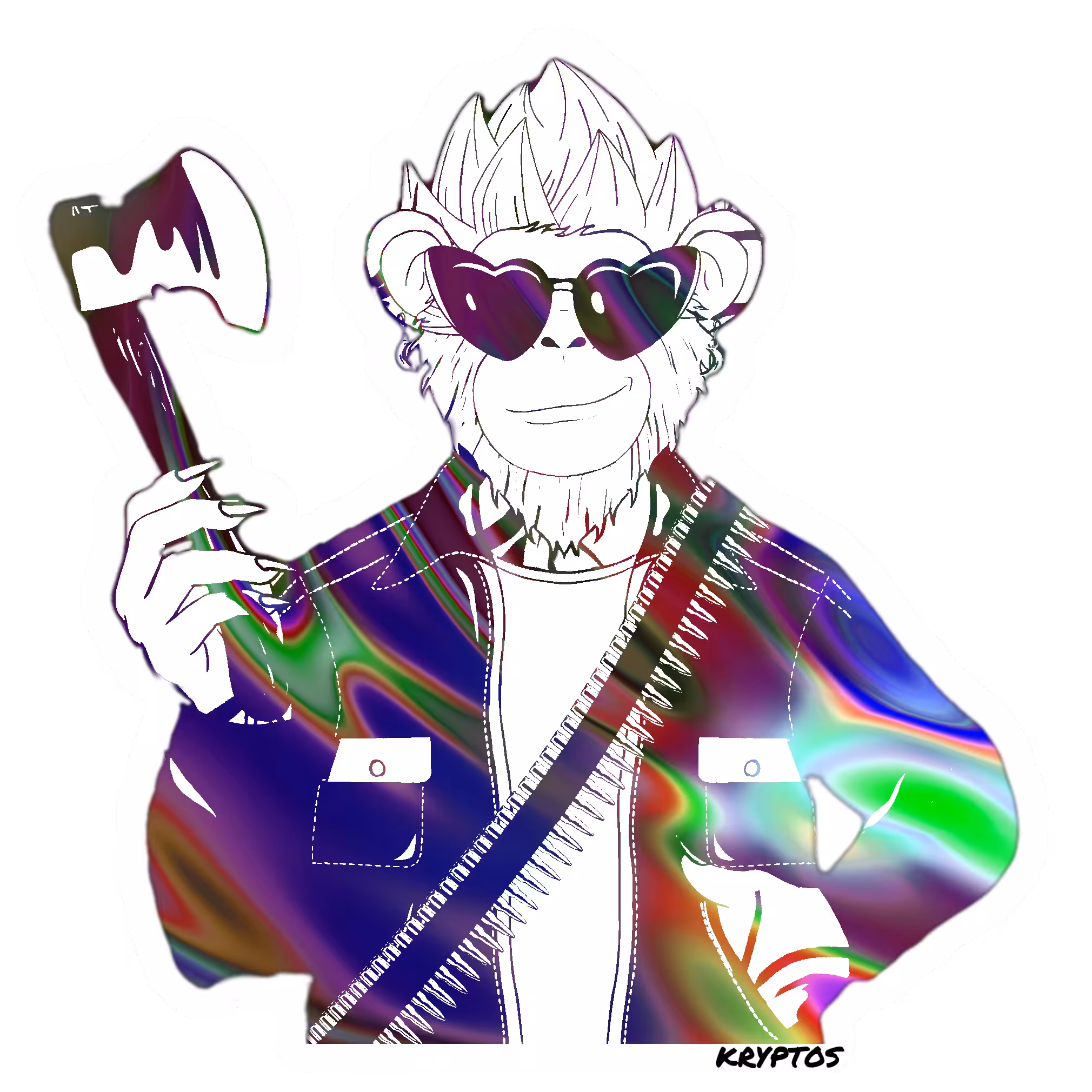 TezStickers: TezApeGang TezSticker #3932