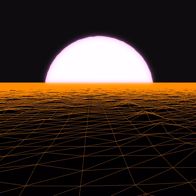 Generative Retrowave Field #147