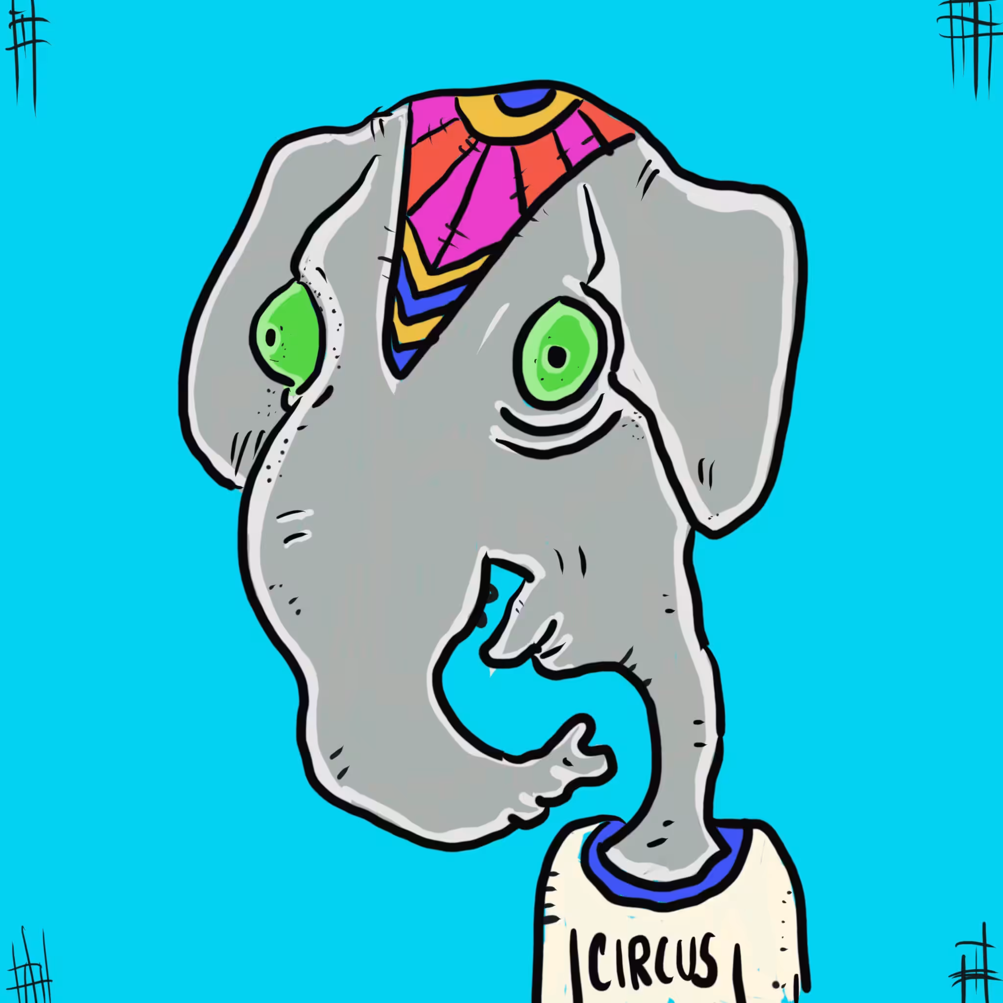 Circus Fan Elephant Mutant 